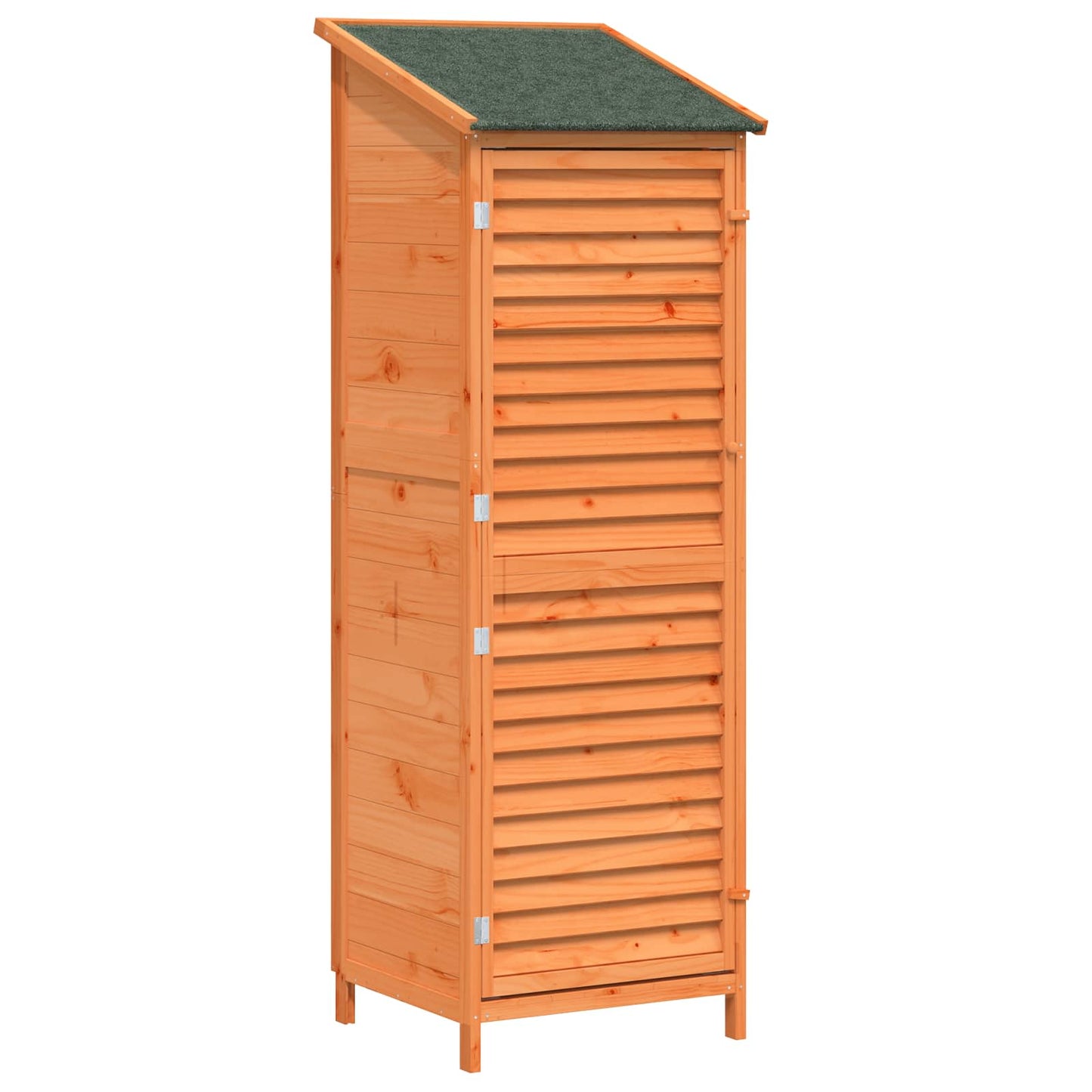 Garden Shed Brown 59 x 56 x 176 cm Solid Fir Wood