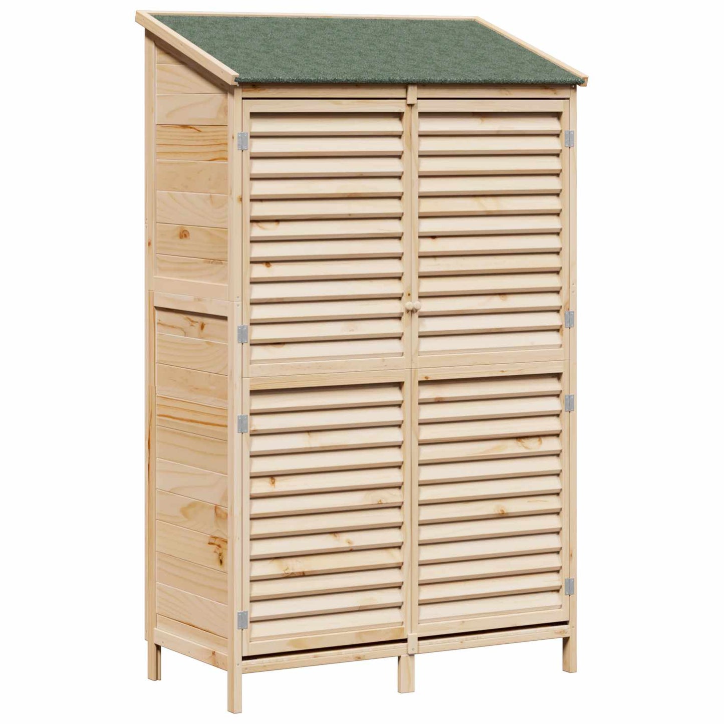 Garden Shed Natural 106 x 56 x 176.5 cm Solid Fir Wood