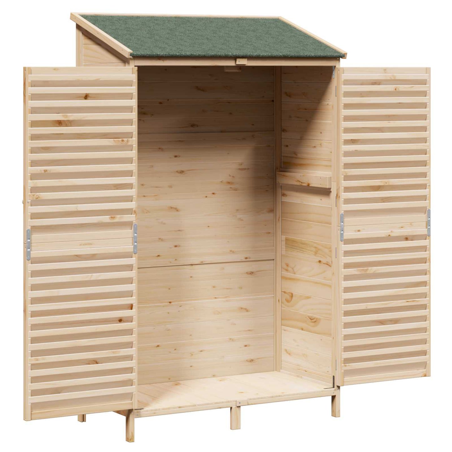 Garden Shed Natural 106 x 56 x 176.5 cm Solid Fir Wood