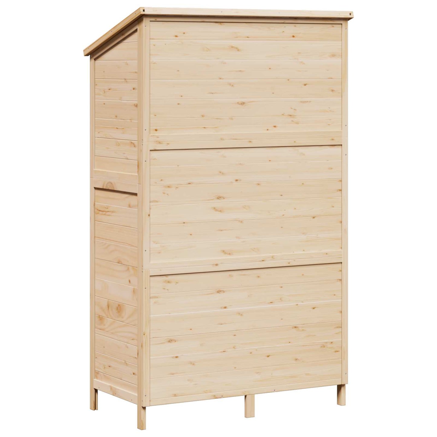 Garden Shed Natural 106 x 56 x 176.5 cm Solid Fir Wood