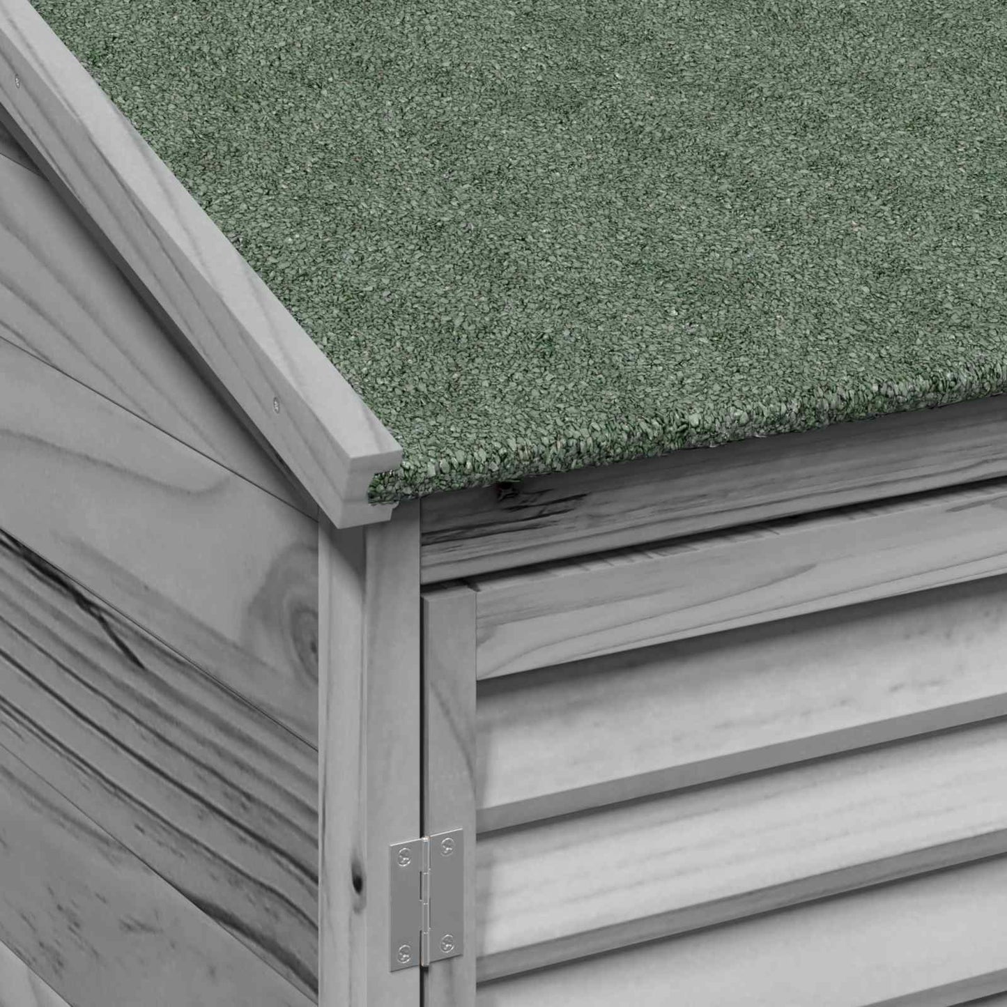 Garden Shed Grey 106 x 56 x 176.5 cm Solid Fir Wood