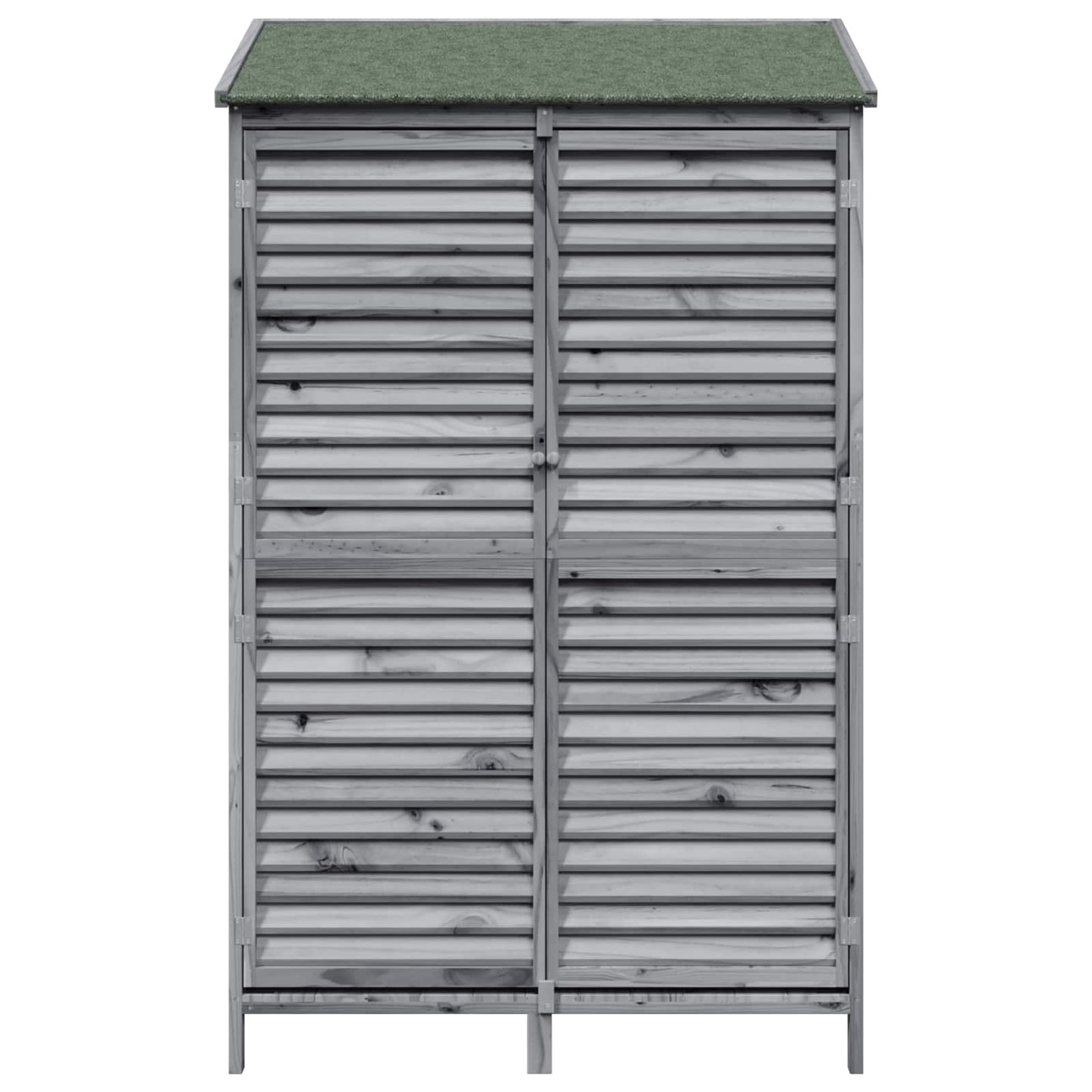 Garden Shed Grey 106 x 56 x 176.5 cm Solid Fir Wood