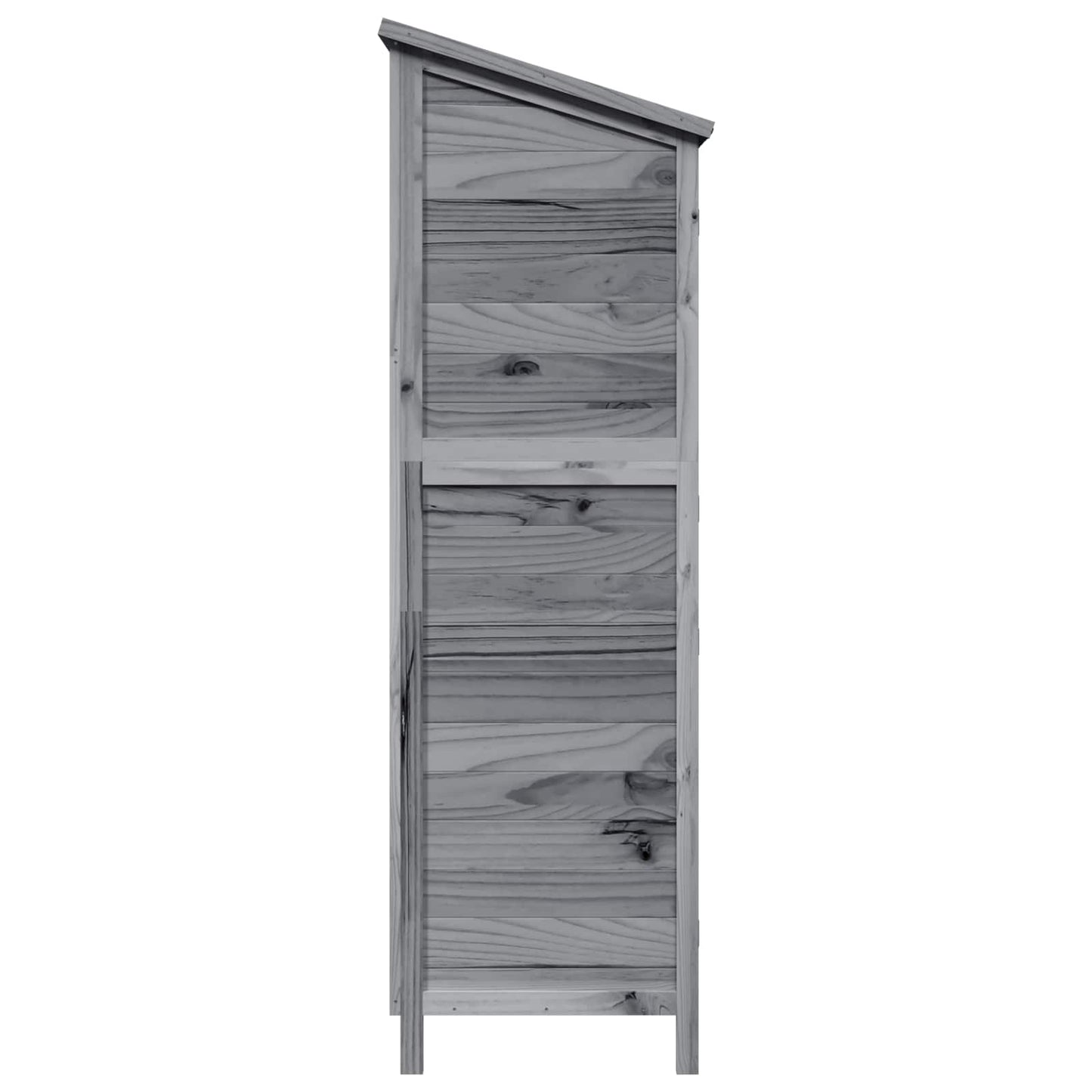 Garden Shed Grey 106 x 56 x 176.5 cm Solid Fir Wood