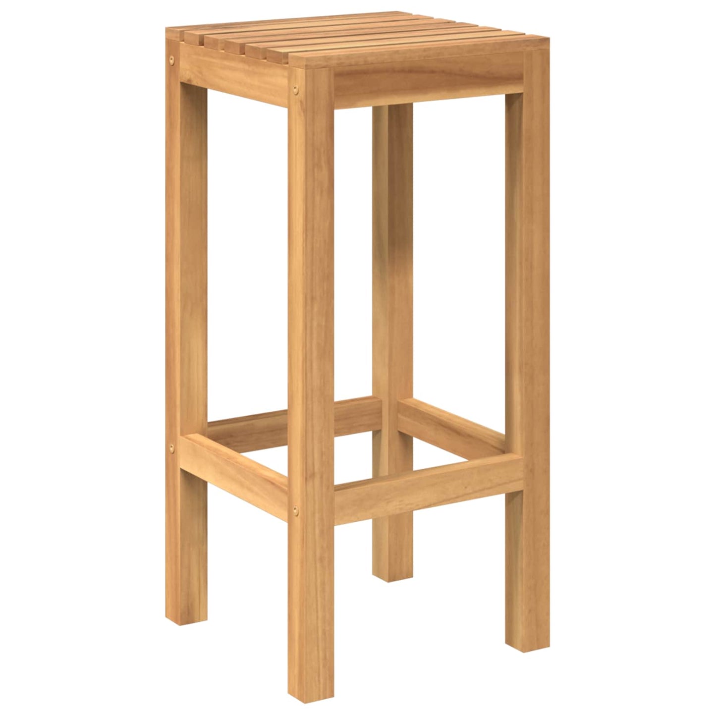 Outdoor Bar Set 3 pcs Untreated Solid Teak Wood