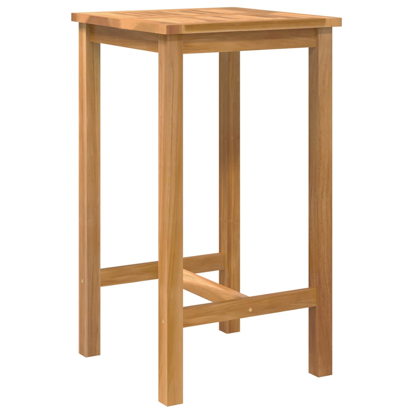 Outdoor Bar Set 3 pcs Untreated Solid Teak Wood