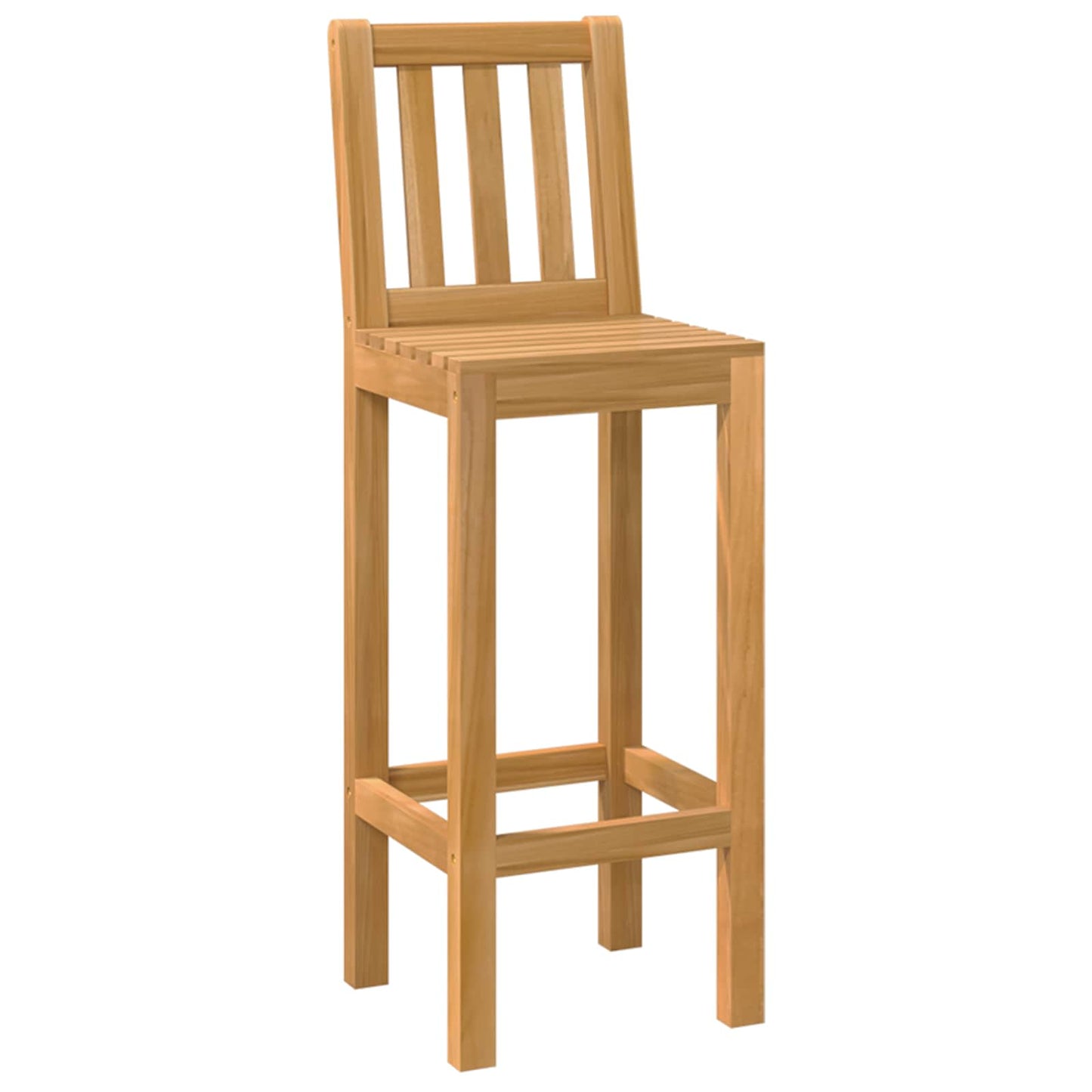 Outdoor Bar Set 5 pcs Untreated Solid Teak Wood
