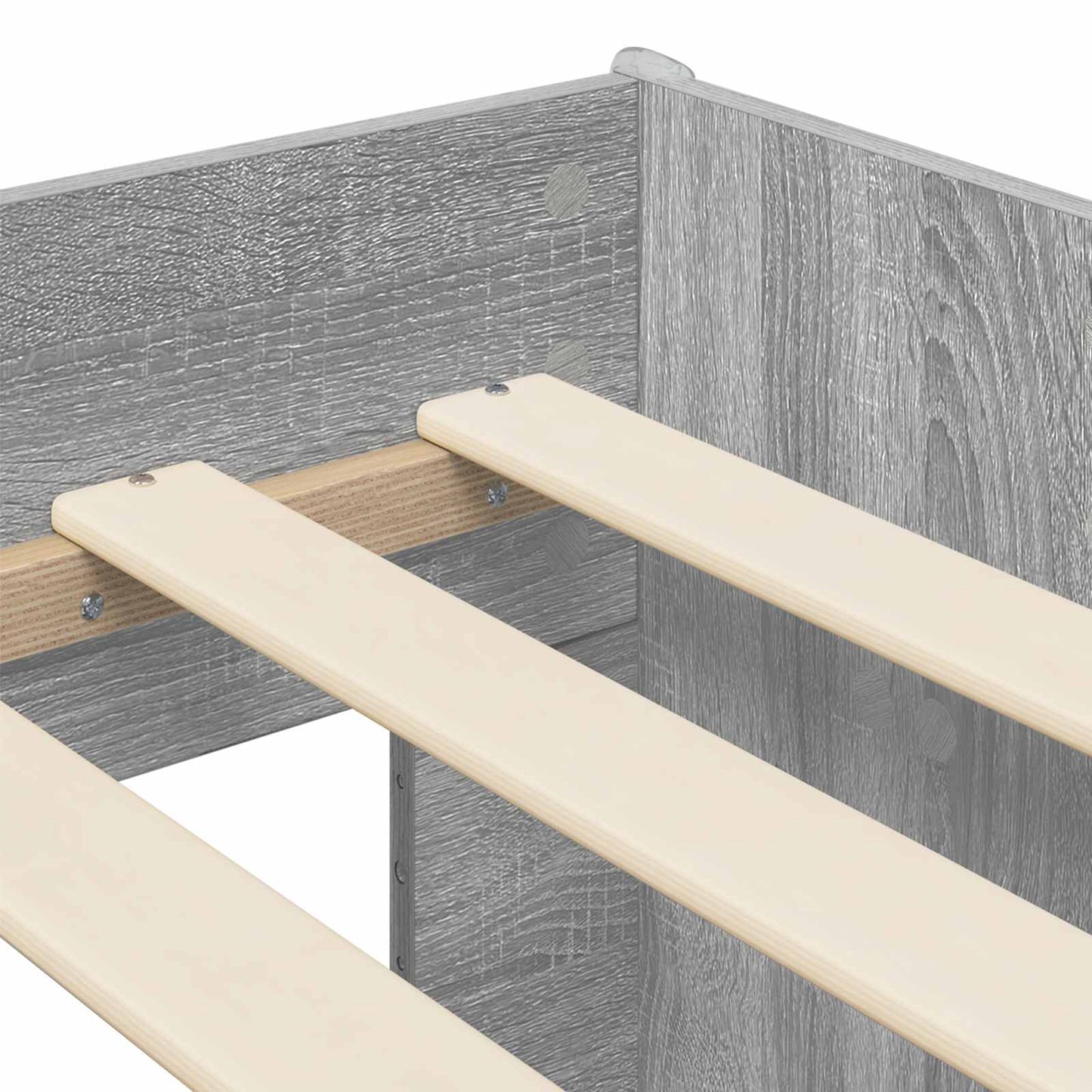 Kids'High Bed Frame 2 pcs Grey Sonoma 163 x 101.1 x 68.5 cm