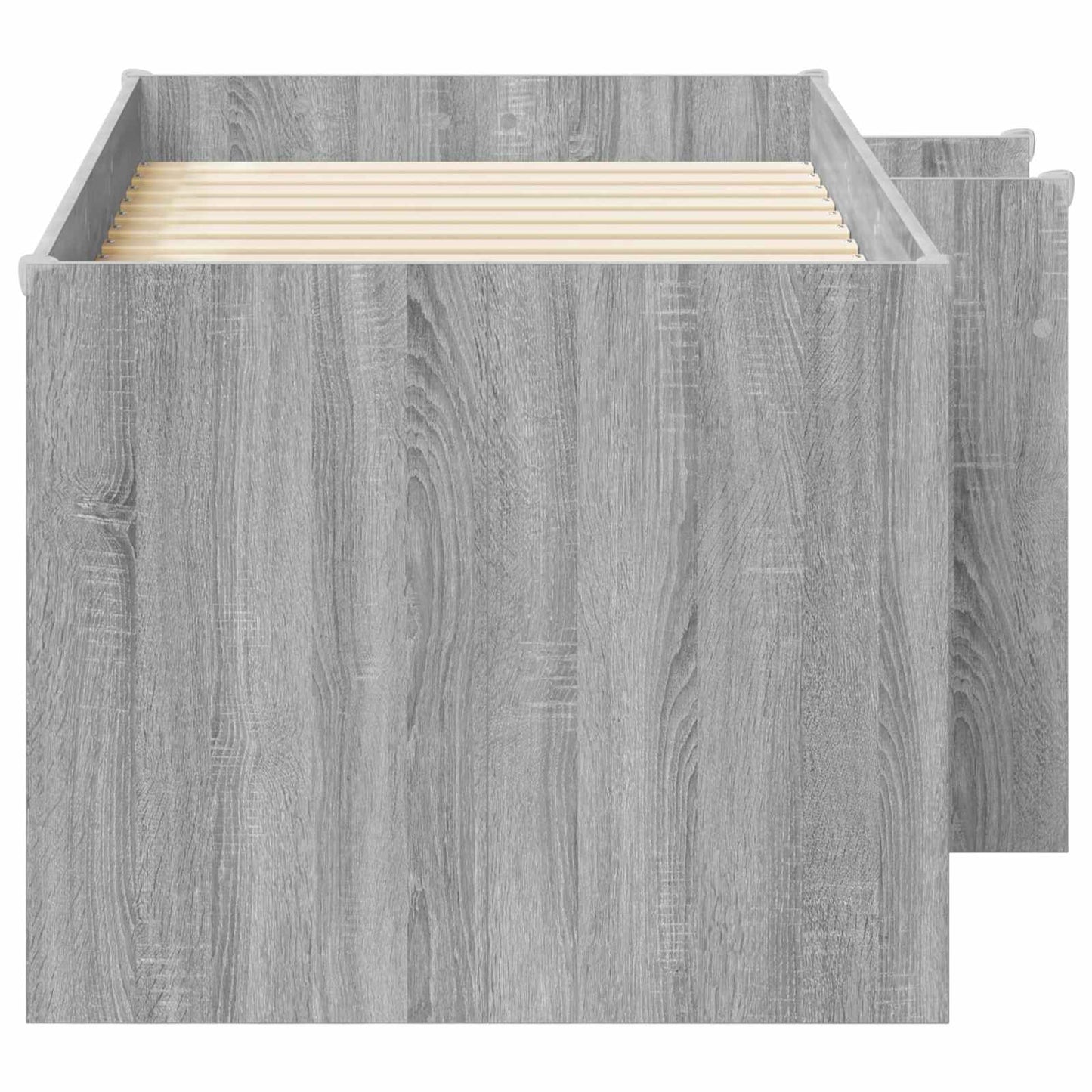 Kids'High Bed Frame 2 pcs Grey Sonoma 163 x 101.1 x 68.5 cm