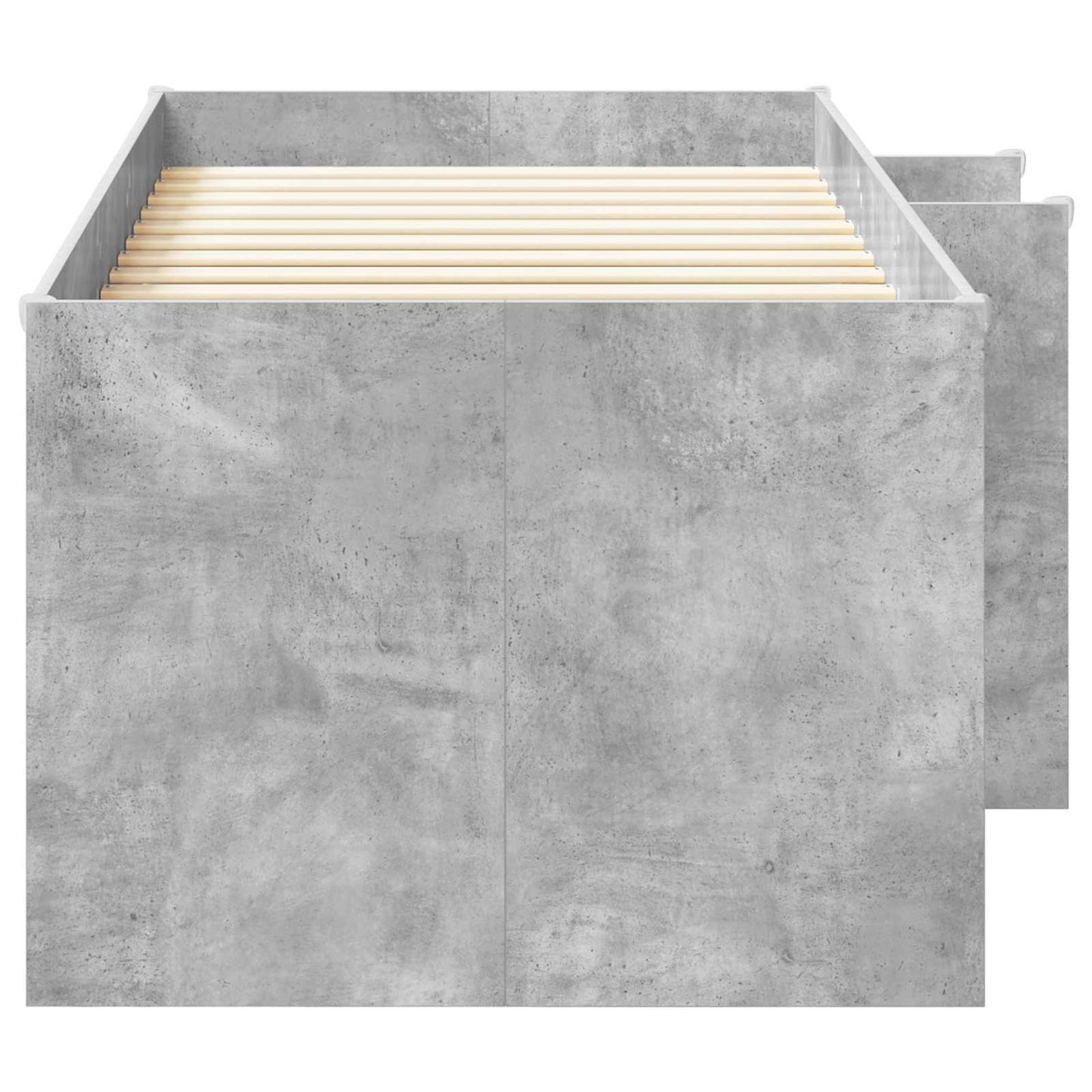 Kids'High Bed Frame 2 pcs Concrete Grey 90 x 190 cm