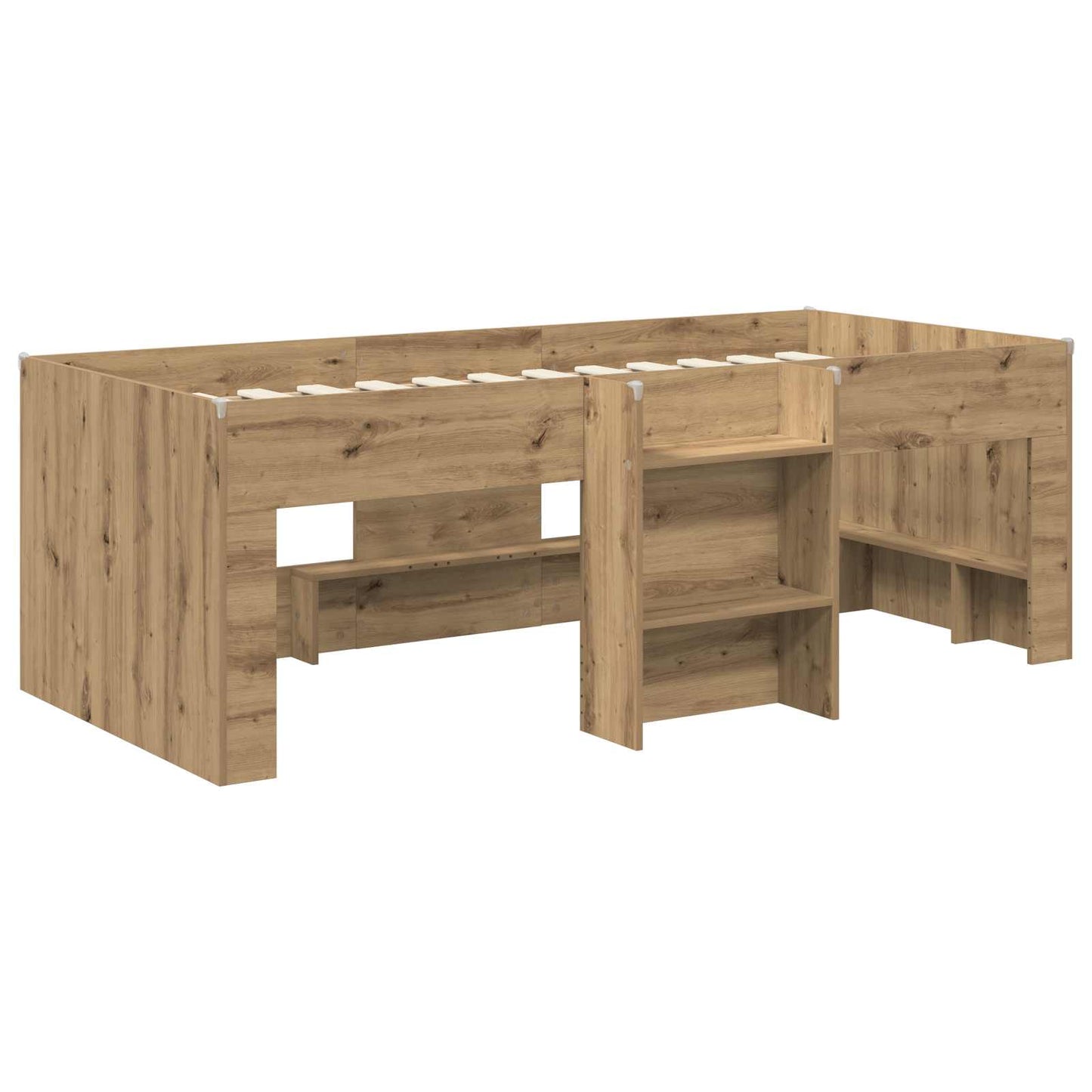 Kids'High Bed Frame 2 pcs Artisan Oak 90 x 190 cm