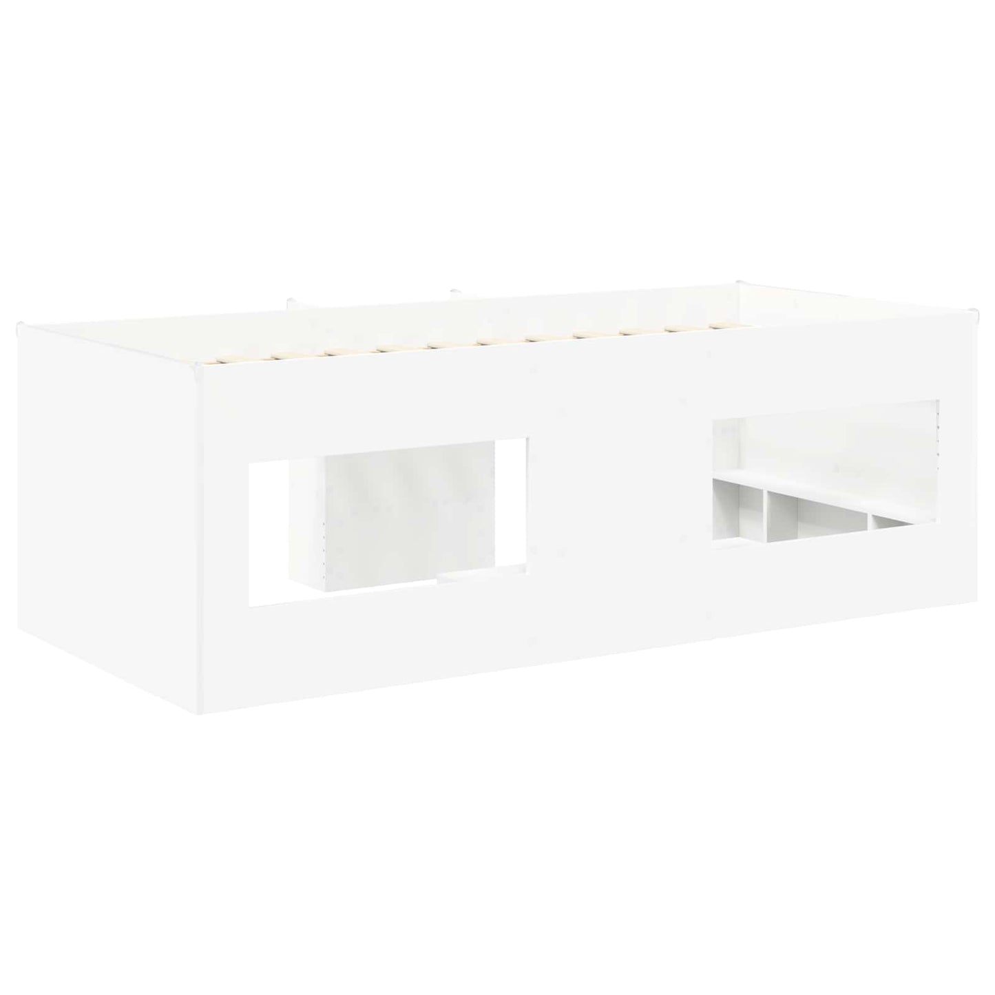 Kids'High Bed Frame 2 pcs White 193 x 96.1 x 68.5 cm