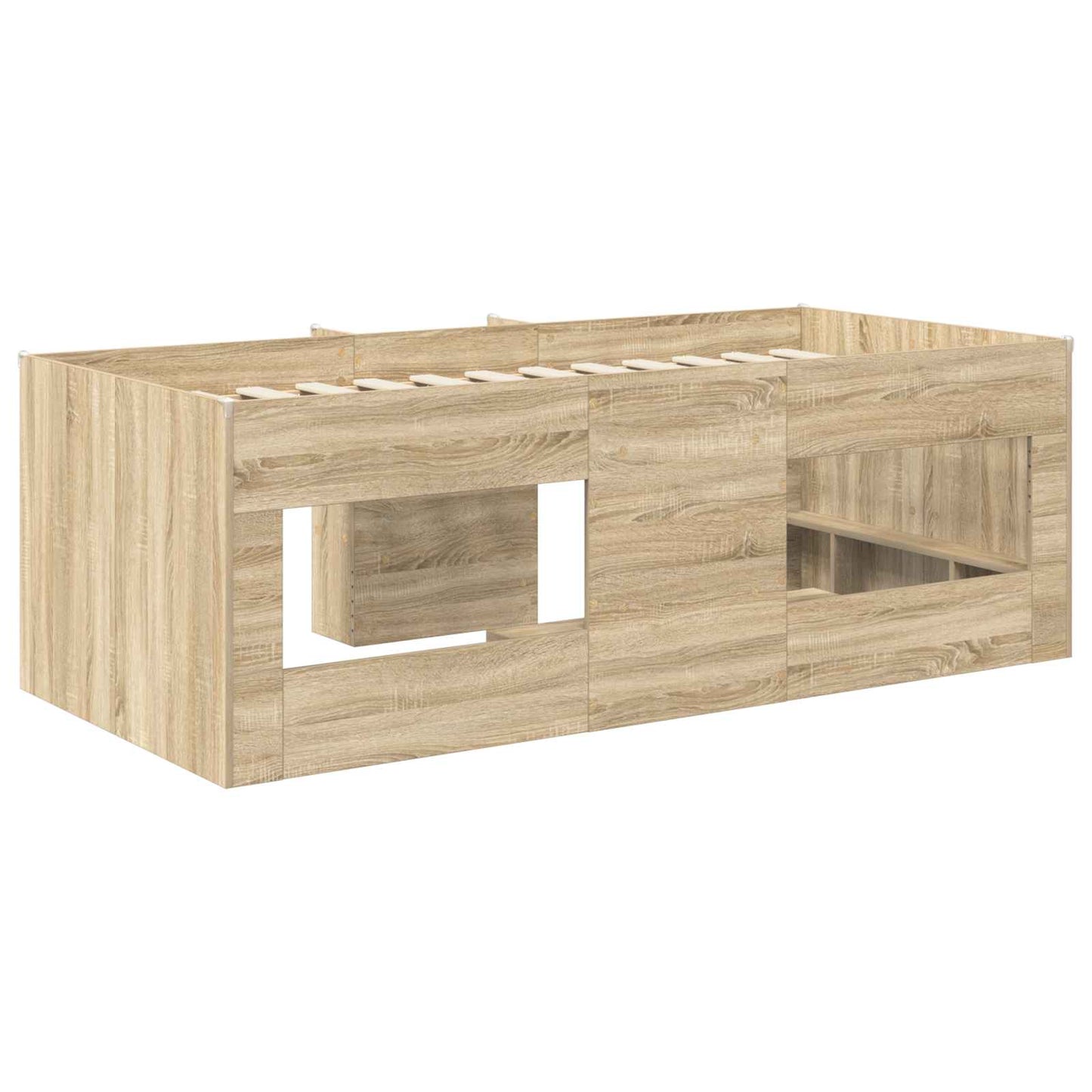 Kids'High Bed Frame 2 pcs Sonoma 193 x 96.1 x 68.5 cm