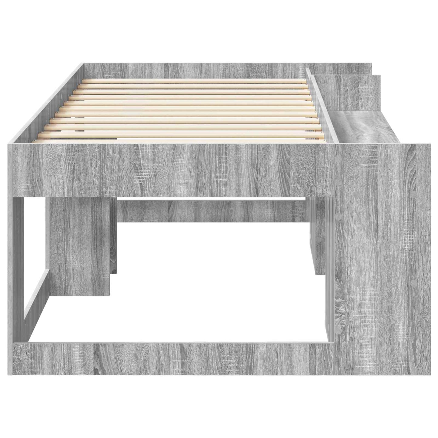 Kids'Bed Frame with Storage Grey Sonoma 90 x 200 cm