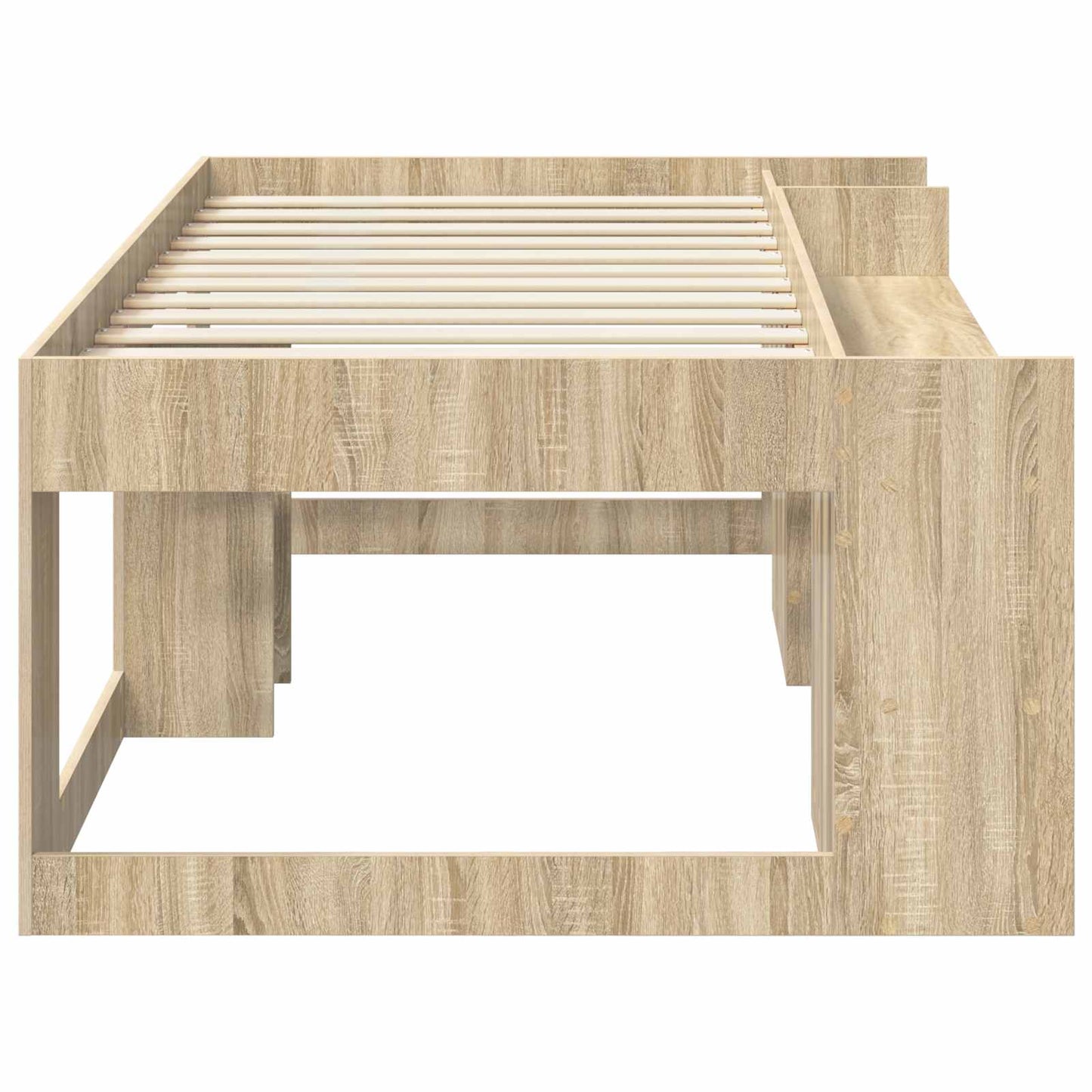 Kids'Bed Frame with Storage Sonoma Oak 98.5 x 200 cm