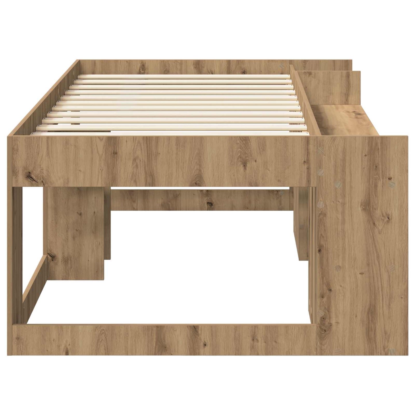 Kids'Bed Frame with Storage Artisan Oak 90 x 190 cm