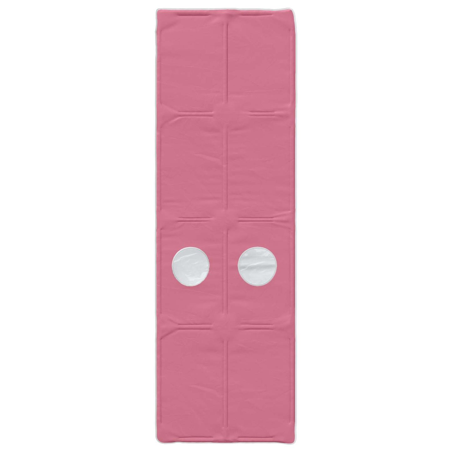 Bed Frame with Tunnel 3 pcs White and Pink Engineered Wood