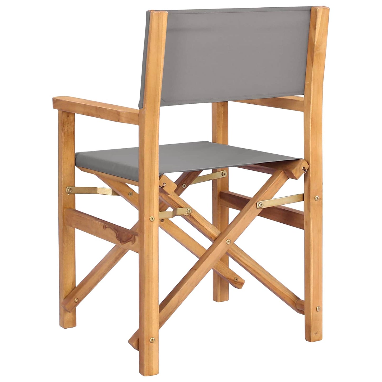 Dining Chair Folding Brown and Light Grey 56 x 54 x 87 cm