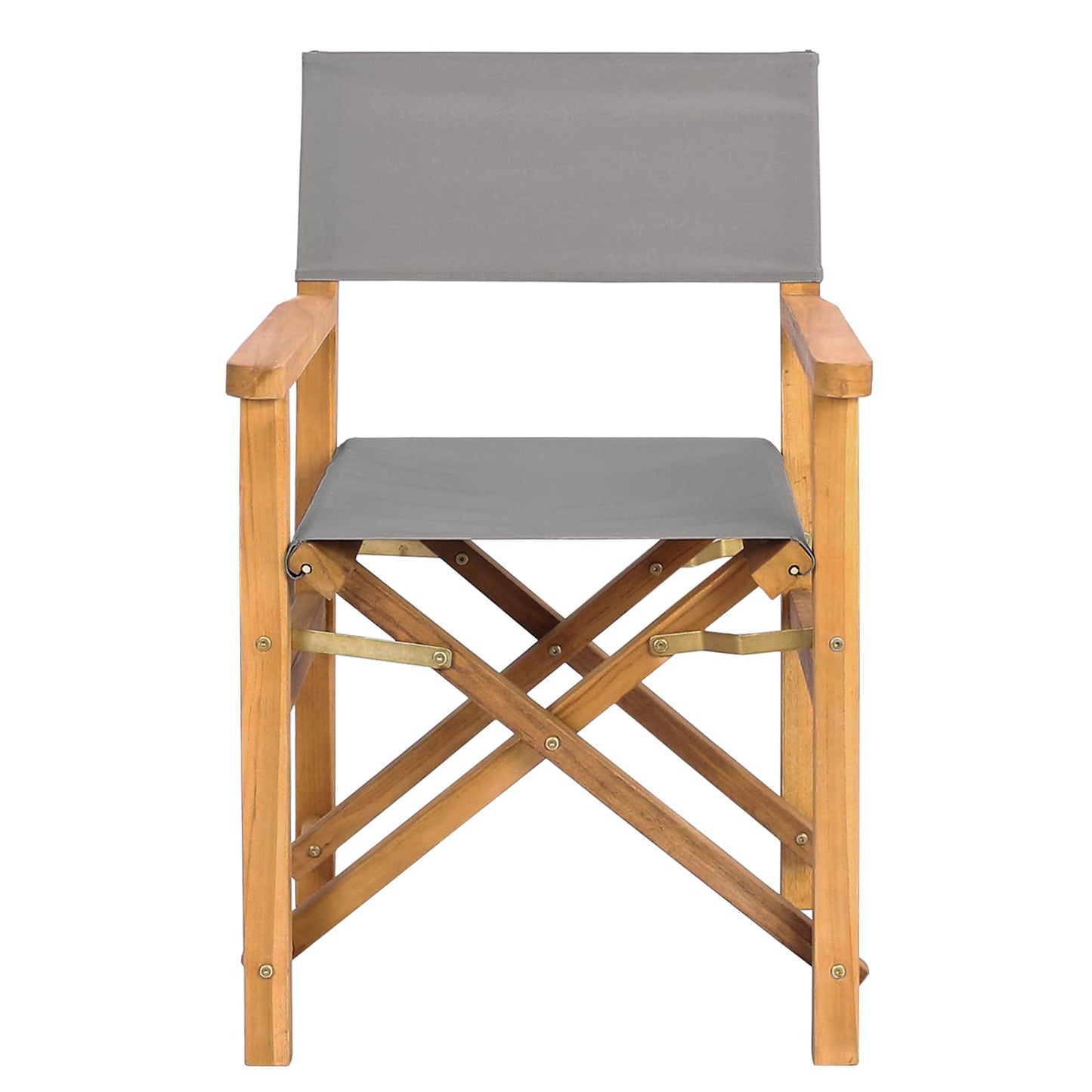 Dining Chair Folding Brown and Light Grey 56 x 54 x 87 cm