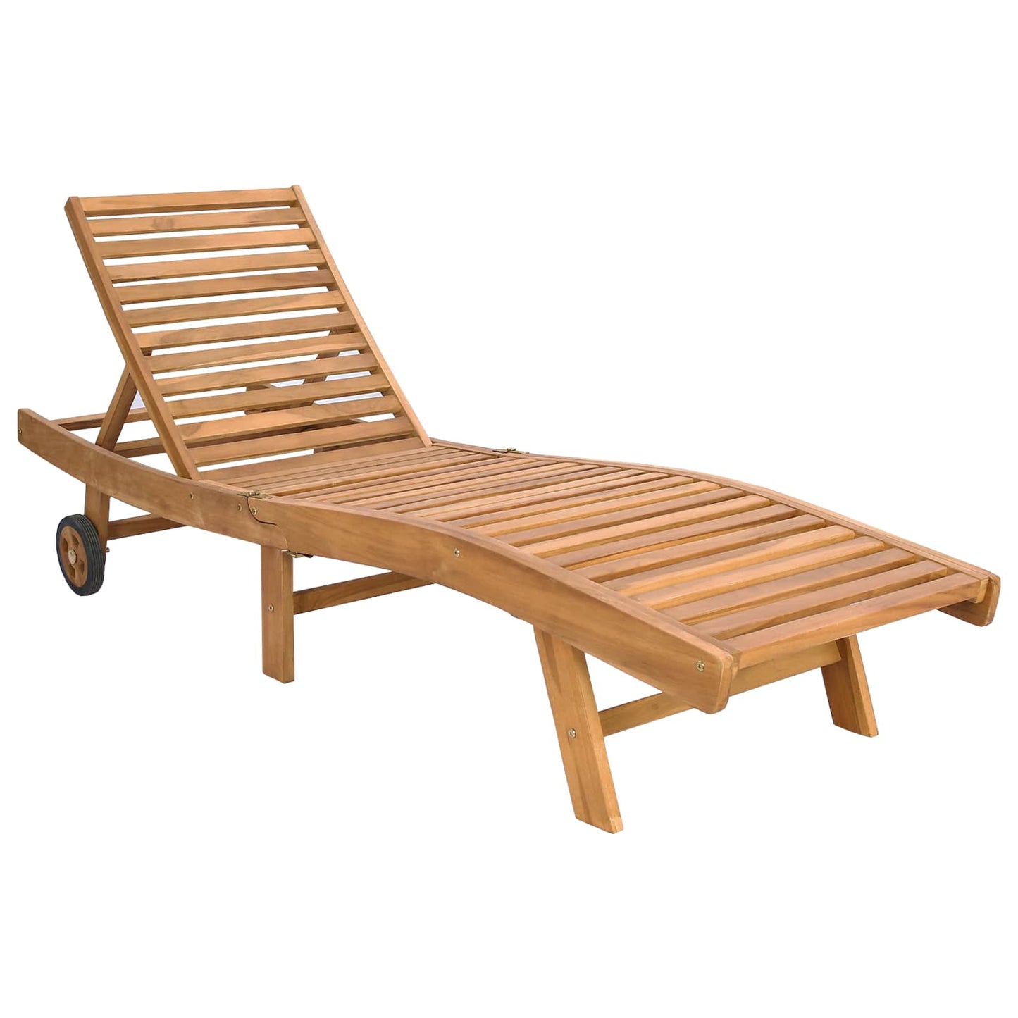 Sun Lounger Brown and Taupe Polyester