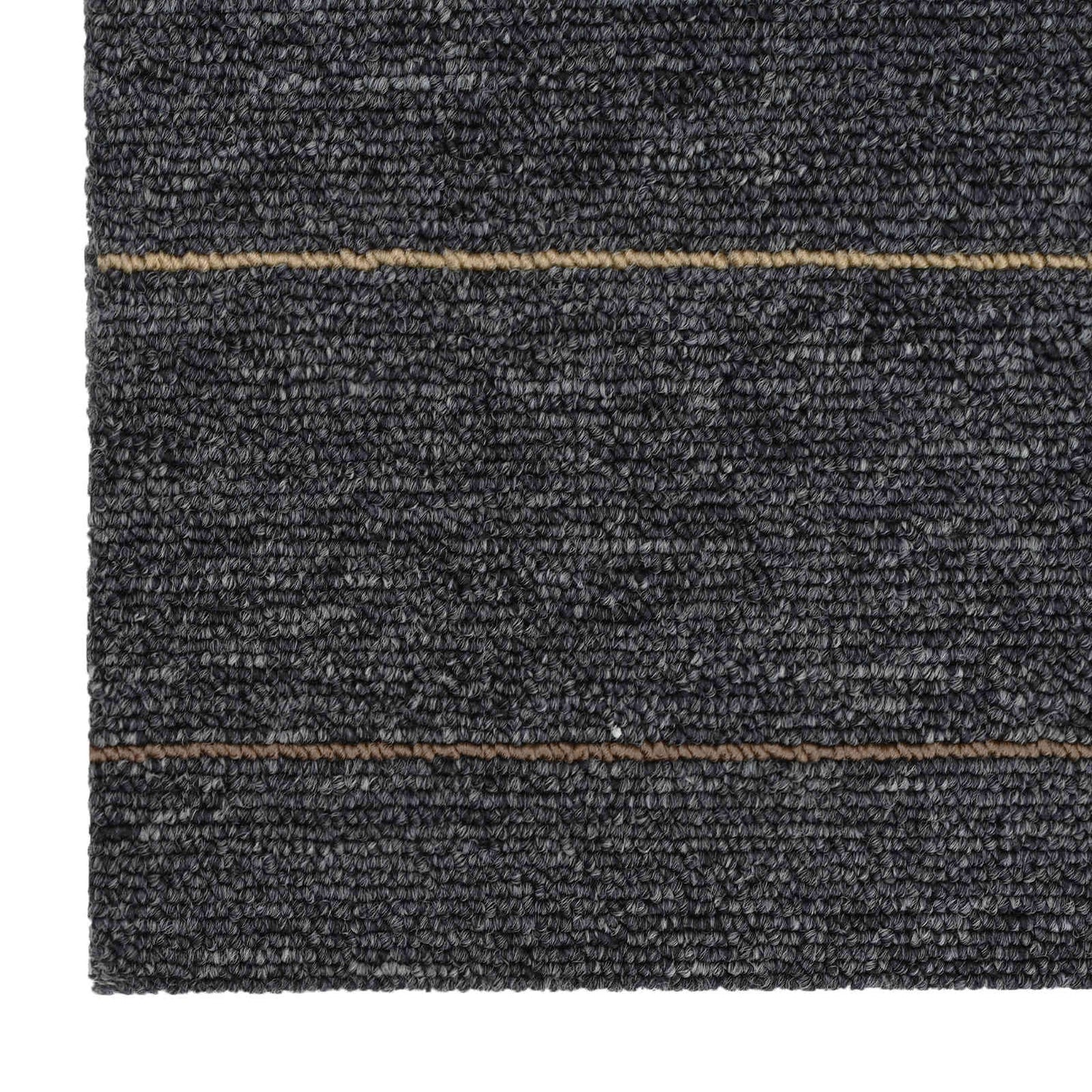 Carpet Tile Dark Grey with Stripes 50 x 50 cm 36 pcs
