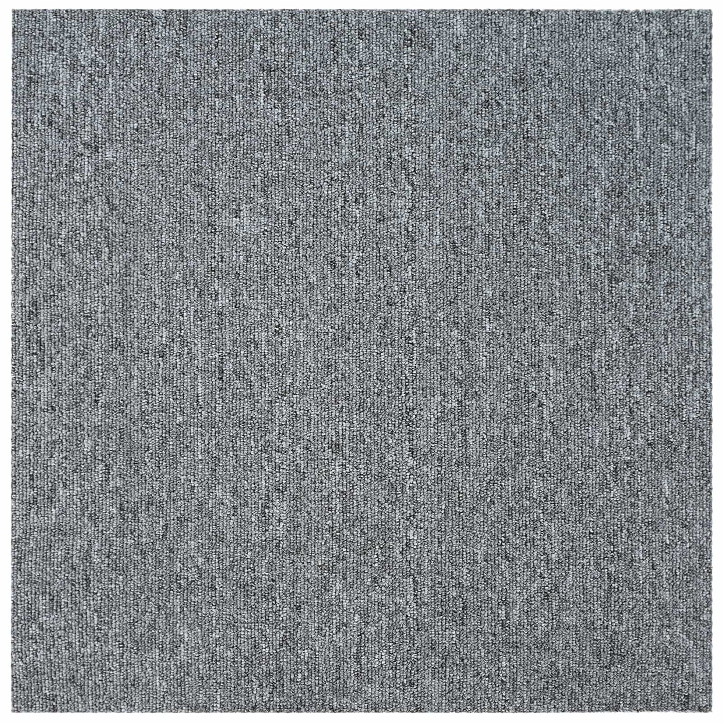 Carpet Tile Light Grey 50 x 50 cm 20 pcs PP and Bitumen