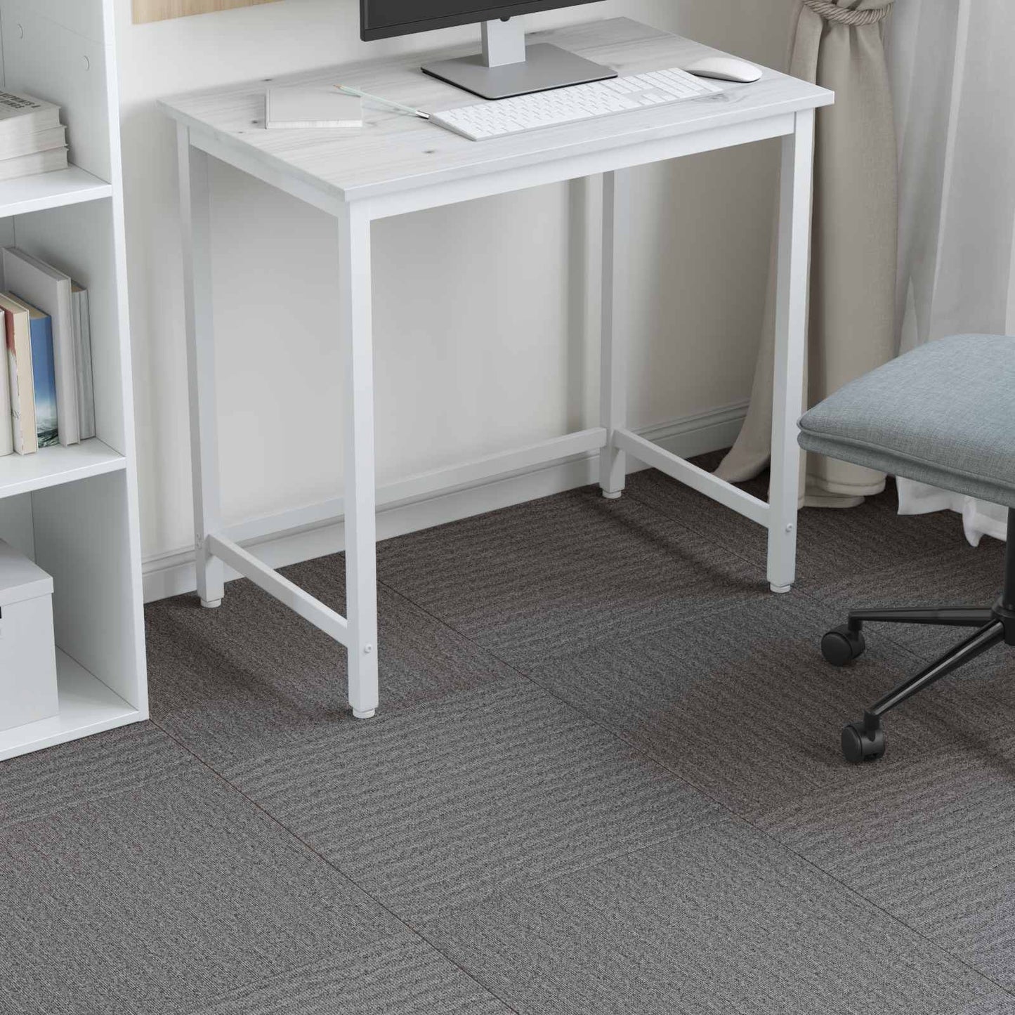 Carpet Tile Brown 50 x 50 cm 36 pcs PP and Bitumen