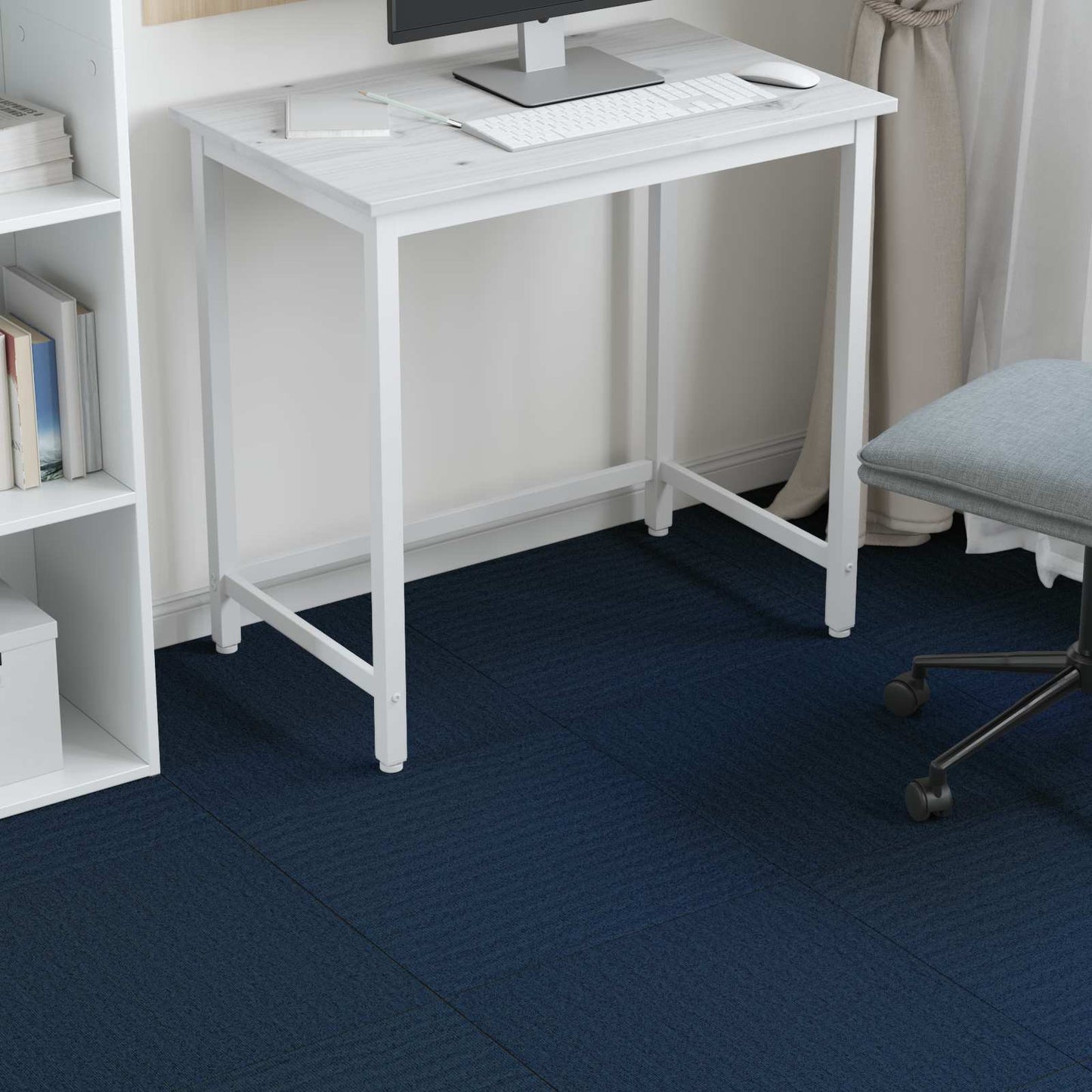 Carpet Tile Blue 50 x 50 cm 36 pcs PP and Bitumen