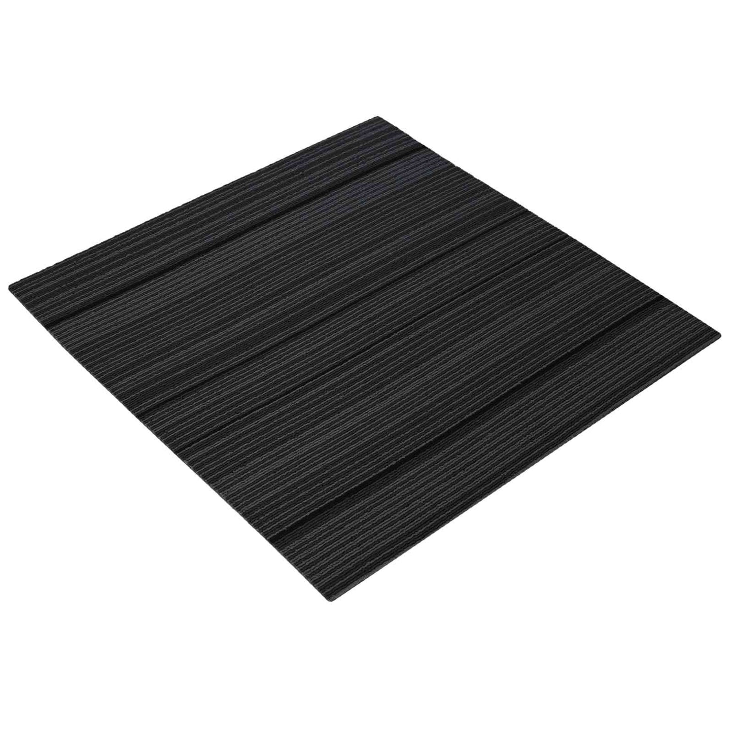 Carpet Tile Striped Light Grey 50 x 50 cm 4 pcs PP and Bitumen