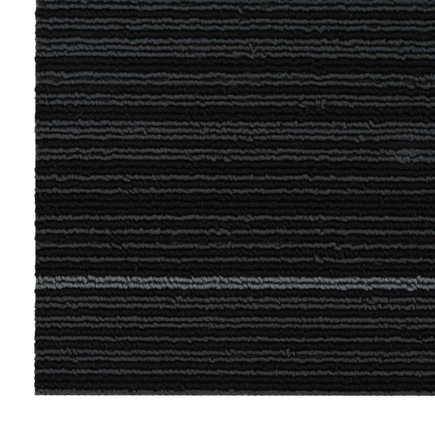 Carpet Tile Striped Dark Grey 50 x 50 cm 20 pcs PP and Bitumen