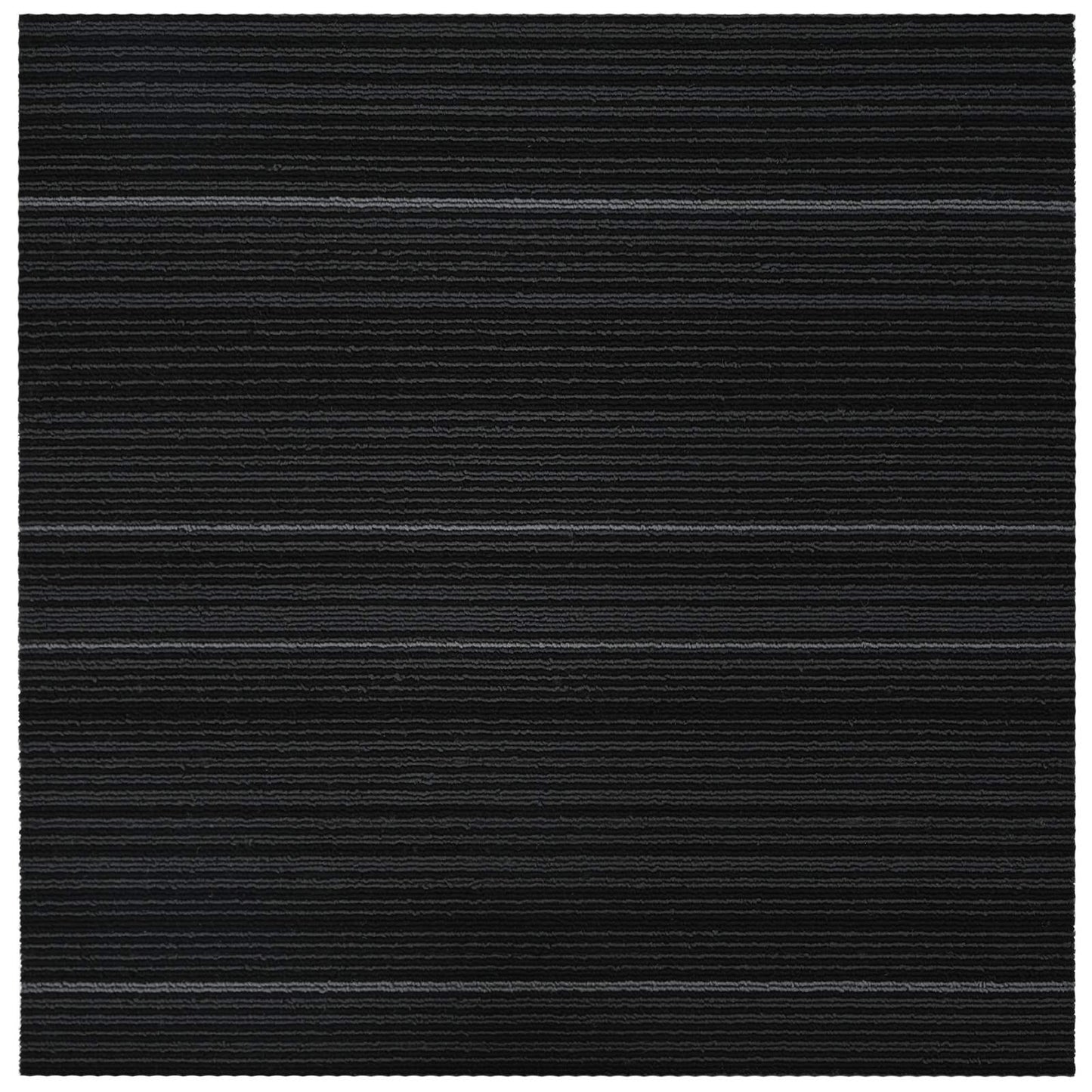 Carpet Tile Striped Dark Grey 50 x 50 cm 20 pcs PP and Bitumen