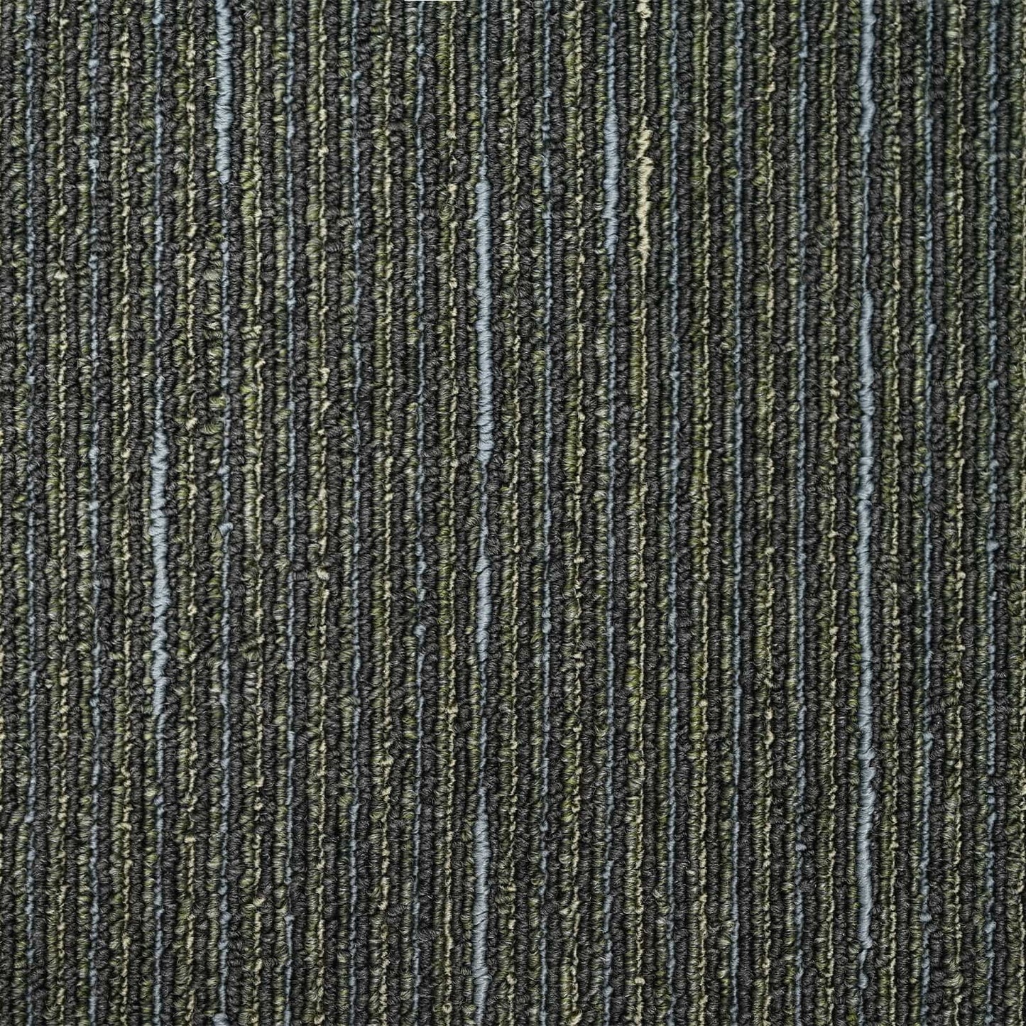 Carpet Tile Striped Light Green 50 x 50 cm 20 pcs