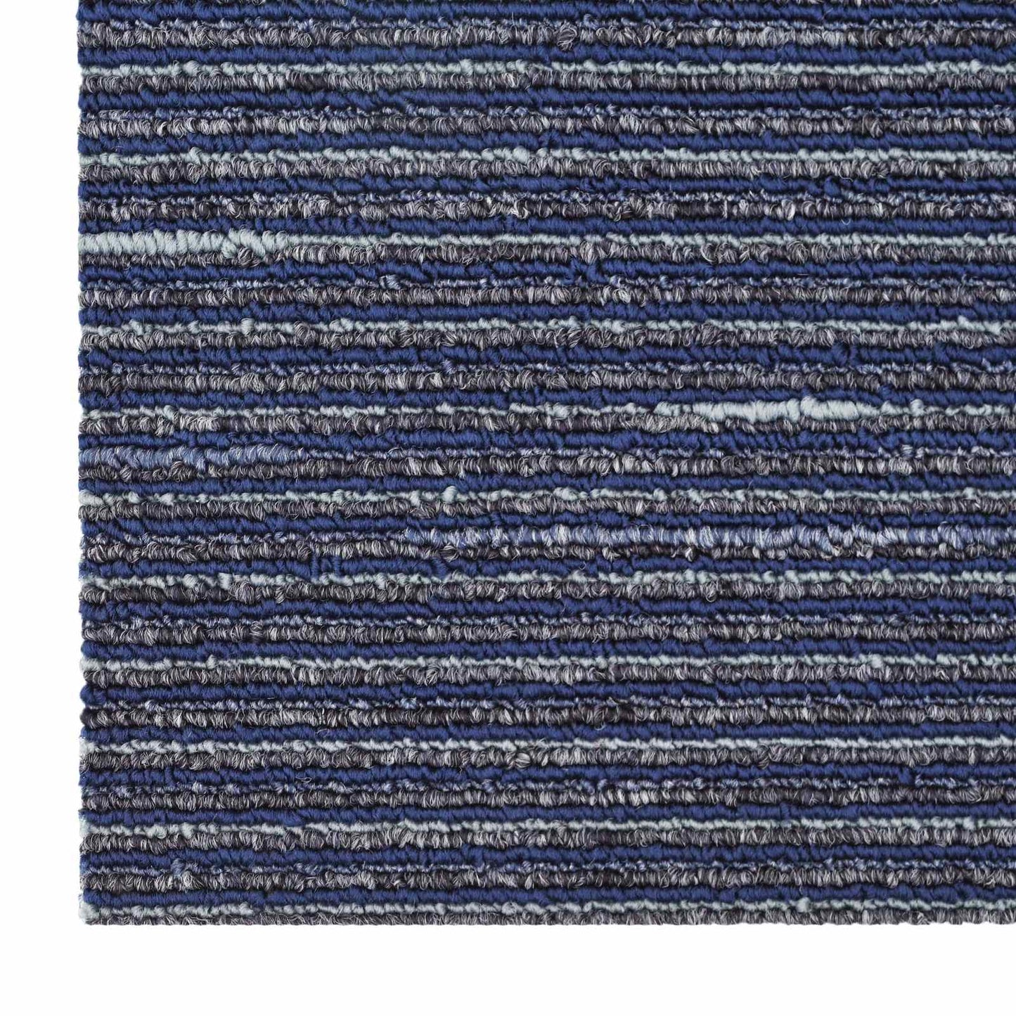 Carpet Tile Striped Blue 50 x 50 cm 36 pcs PP and Bitumen