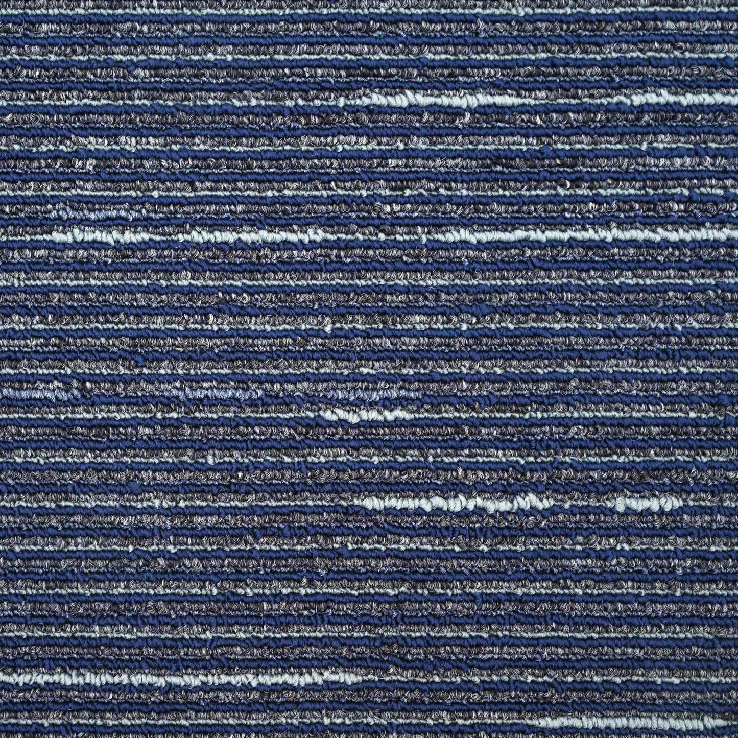 Carpet Tile Striped Blue 50 x 50 cm 36 pcs PP and Bitumen