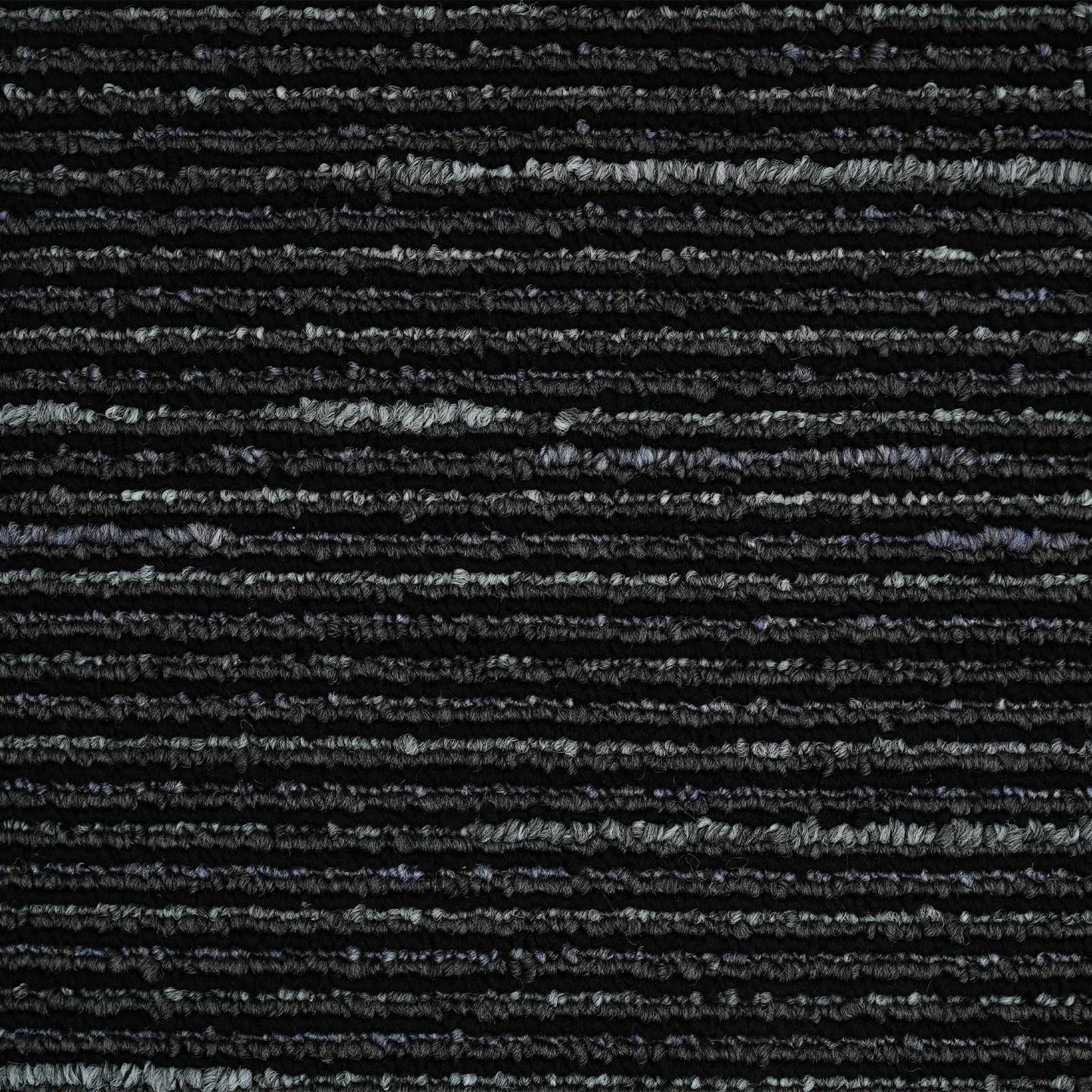 Carpet Tile Striped Black 50 x 50 cm 4 pcs PP and Bitumen