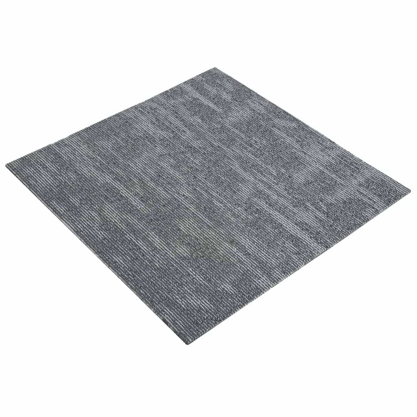 Carpet Tile Concrete Grey 50 x 50 cm 20 pcs PP and Bitumen