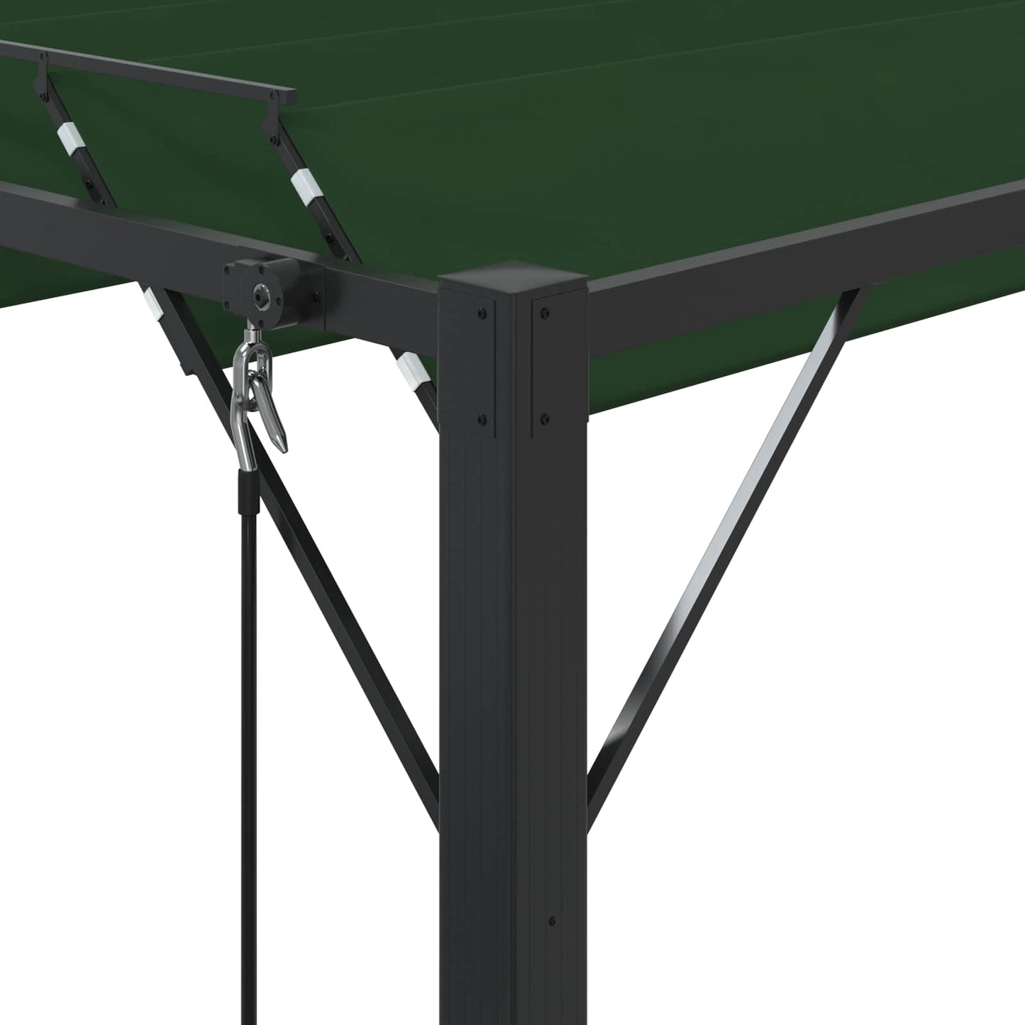 Gazebo with Louvered Roof 3 x 3 x 2.14 m Green
