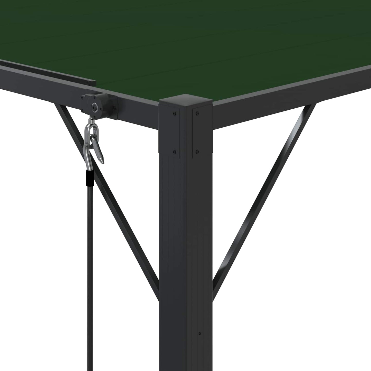 Gazebo with Louvered Roof 3 x 3 x 2.14 m Green