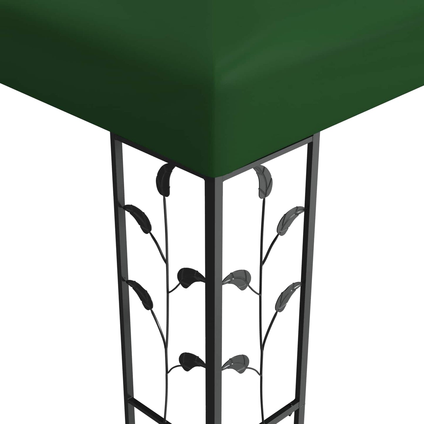 Gazebo 3.97 x 2.96 x 2.68 m Green Polyester and Steel