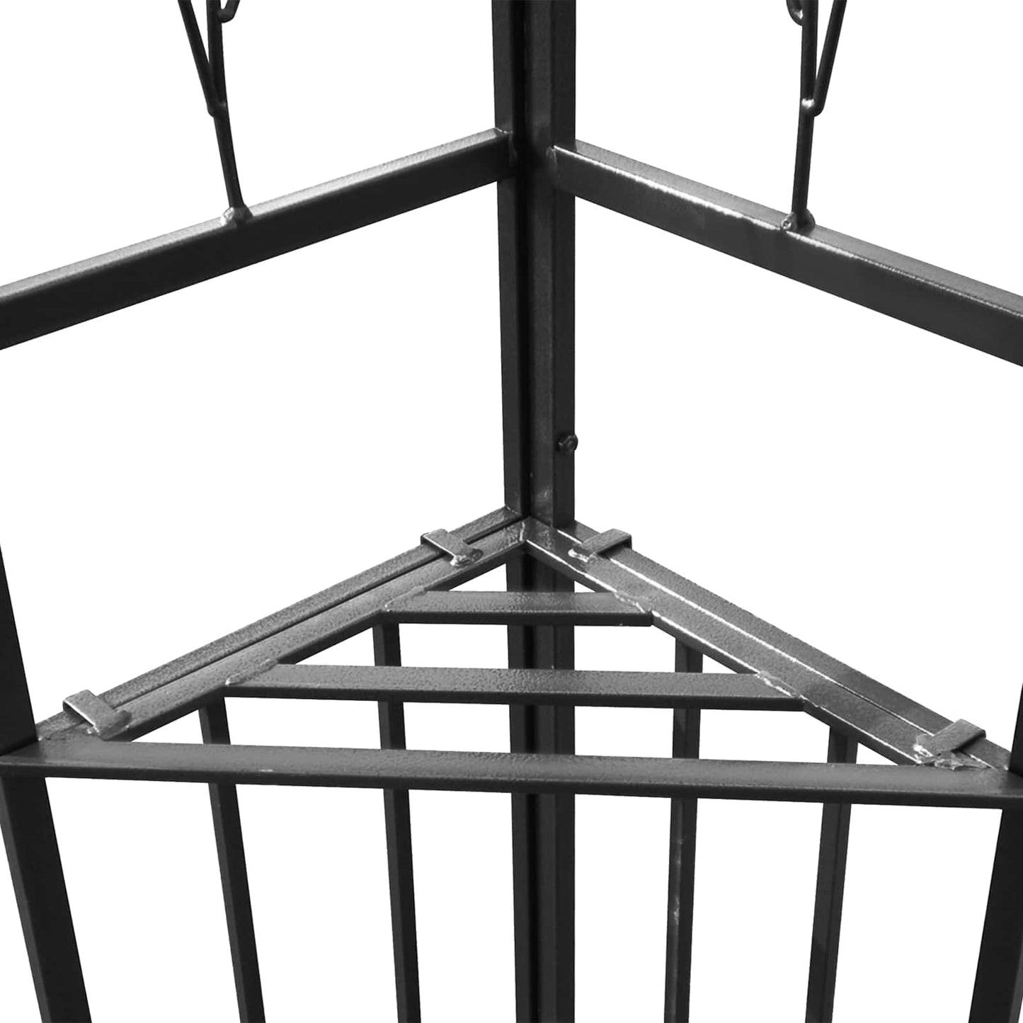 Gazebo 3.97 x 2.96 x 2.68 m Green Polyester and Steel