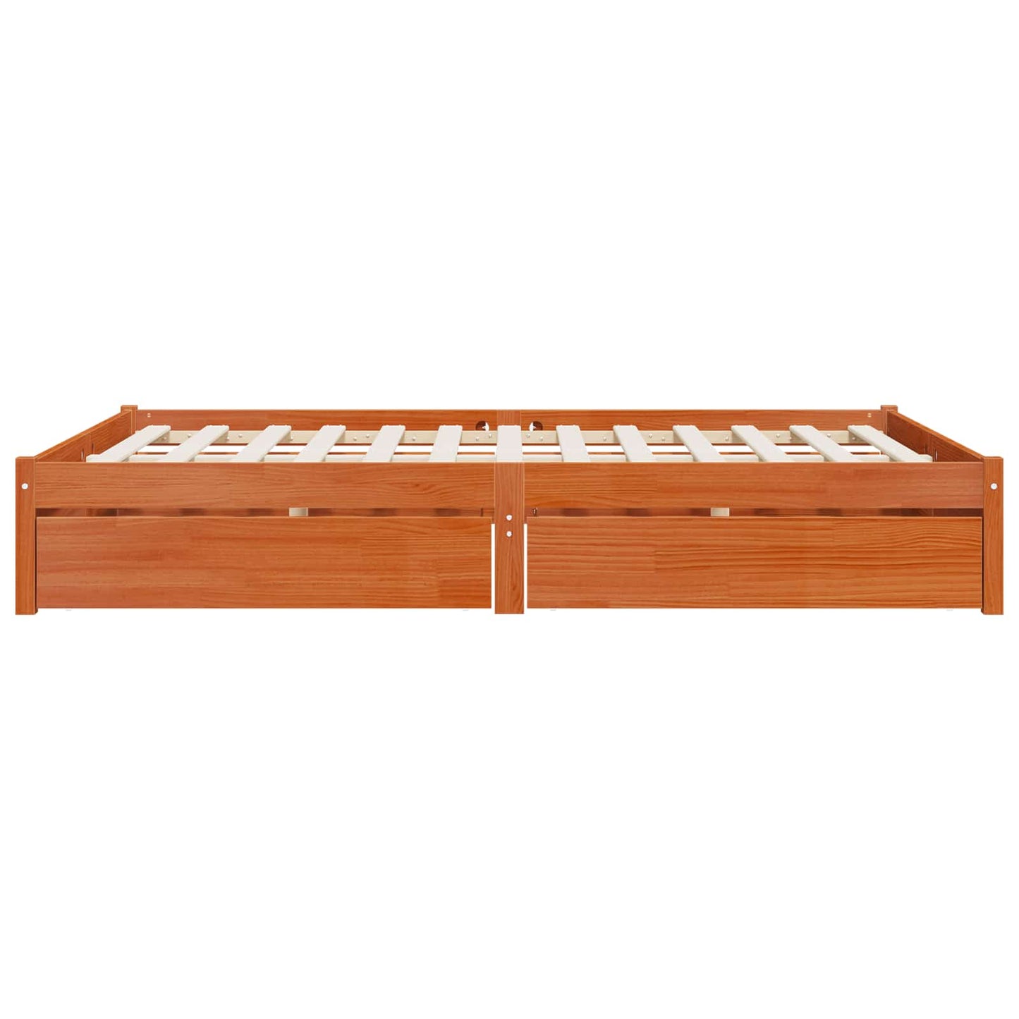 Bed Frame with Drawer with Storage Solid Pine Wood