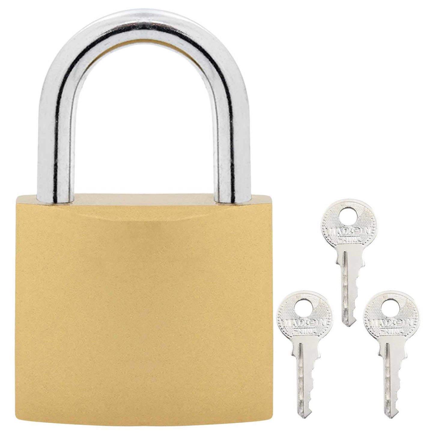 U Lock with Keys 100 pcs Brass Iron