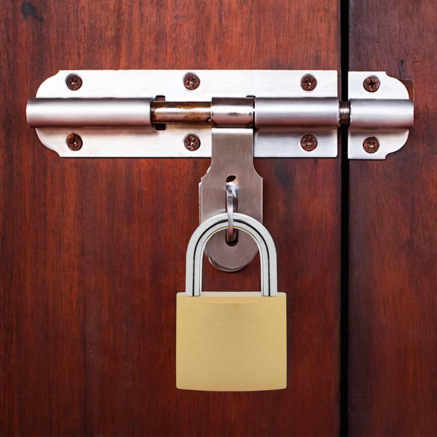 U Lock with Keys 100 pcs Brass Iron