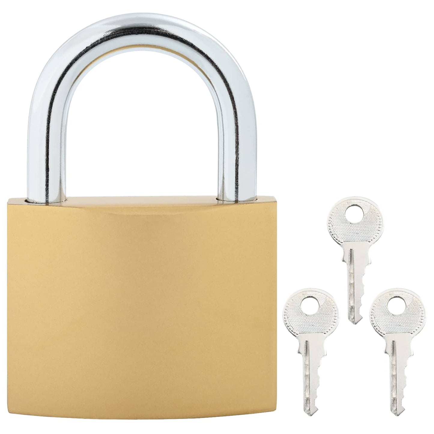 U Lock with Keys 6 pcs Brass Iron
