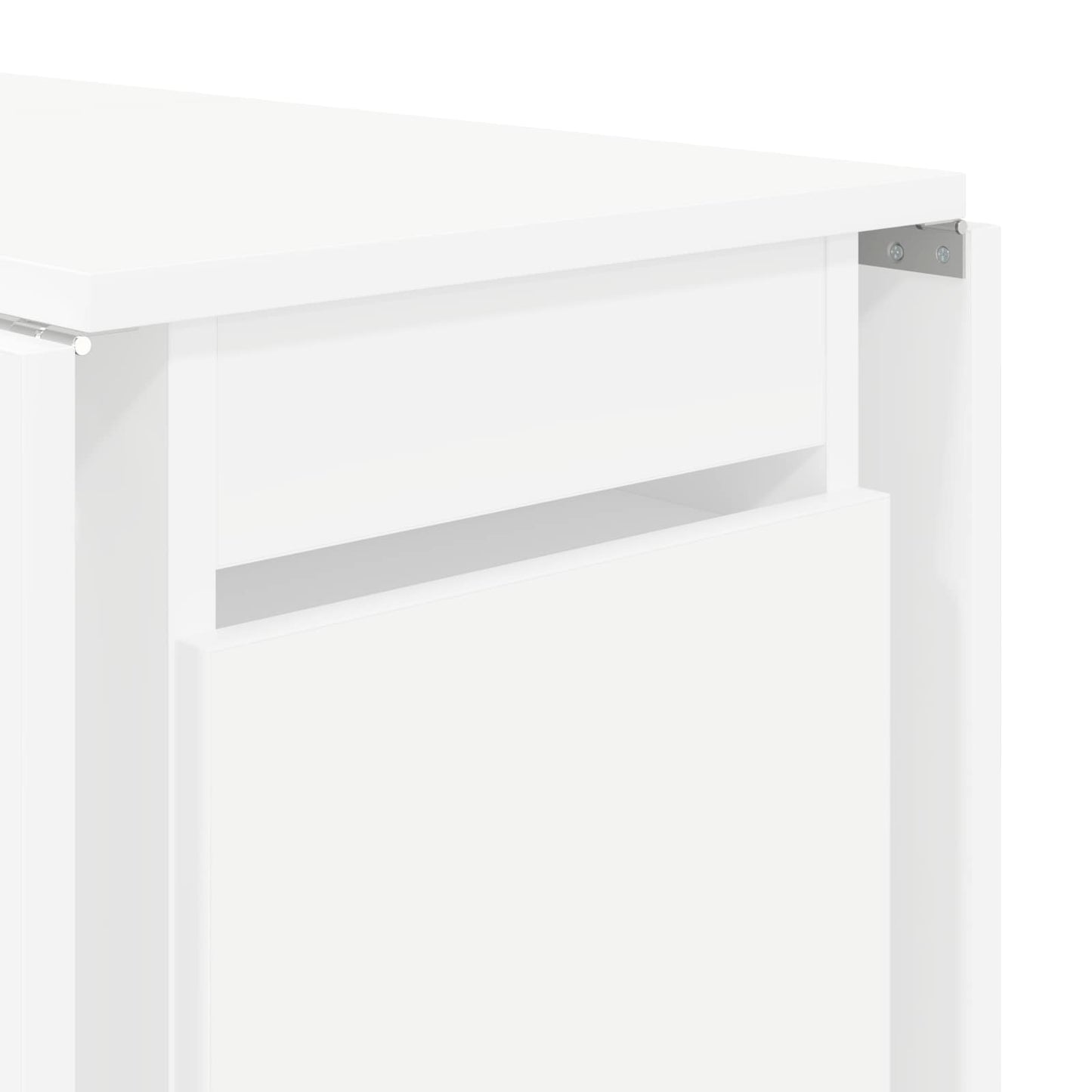 Dinning Table 2 pcs 140 x 80 x 77 cm Engineered Wood White