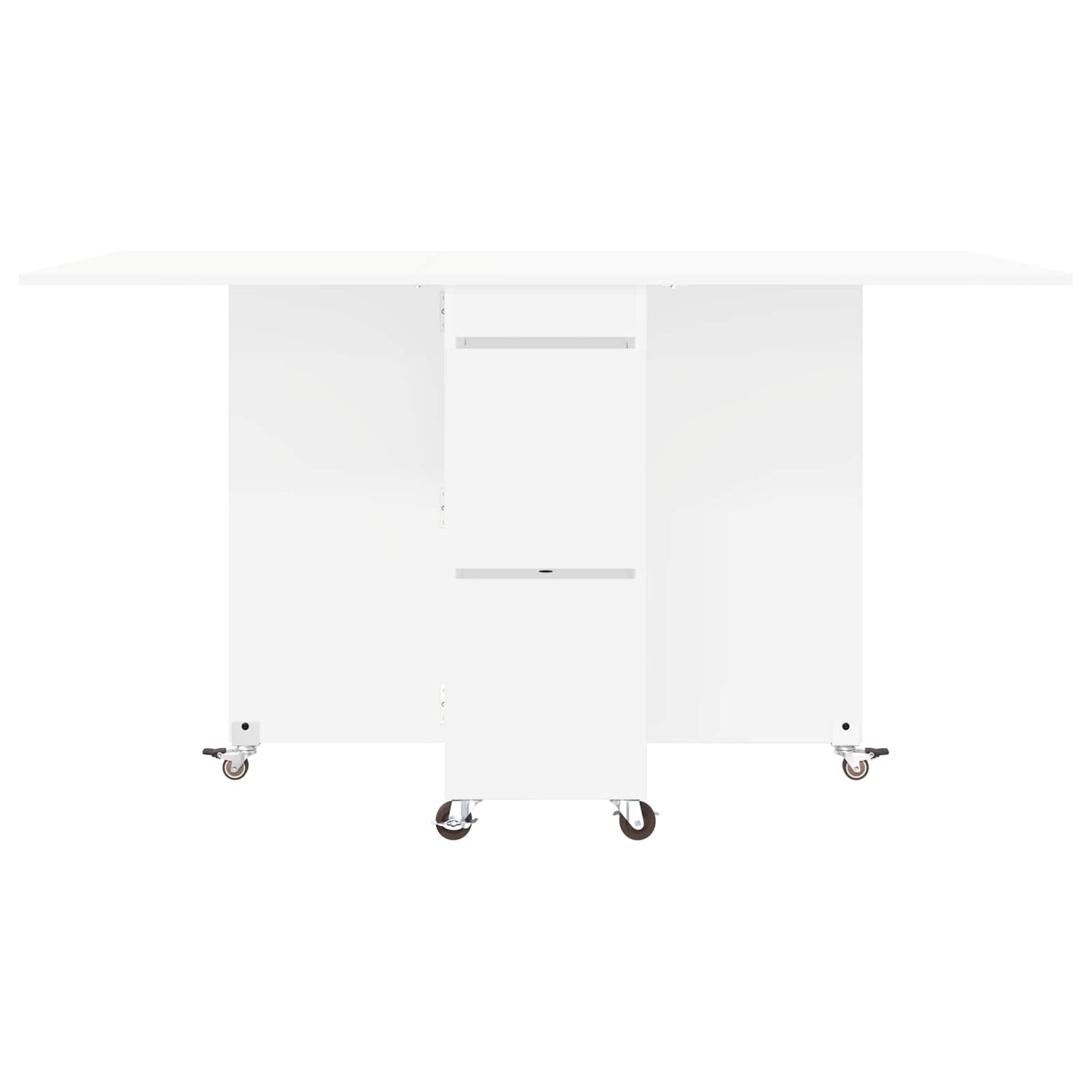 Dinning Table 2 pcs 140 x 80 x 77 cm Engineered Wood White