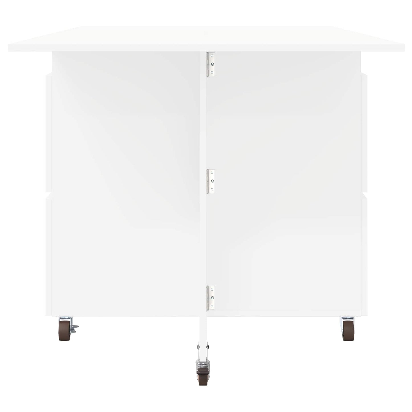 Dinning Table 2 pcs 140 x 80 x 77 cm Engineered Wood White