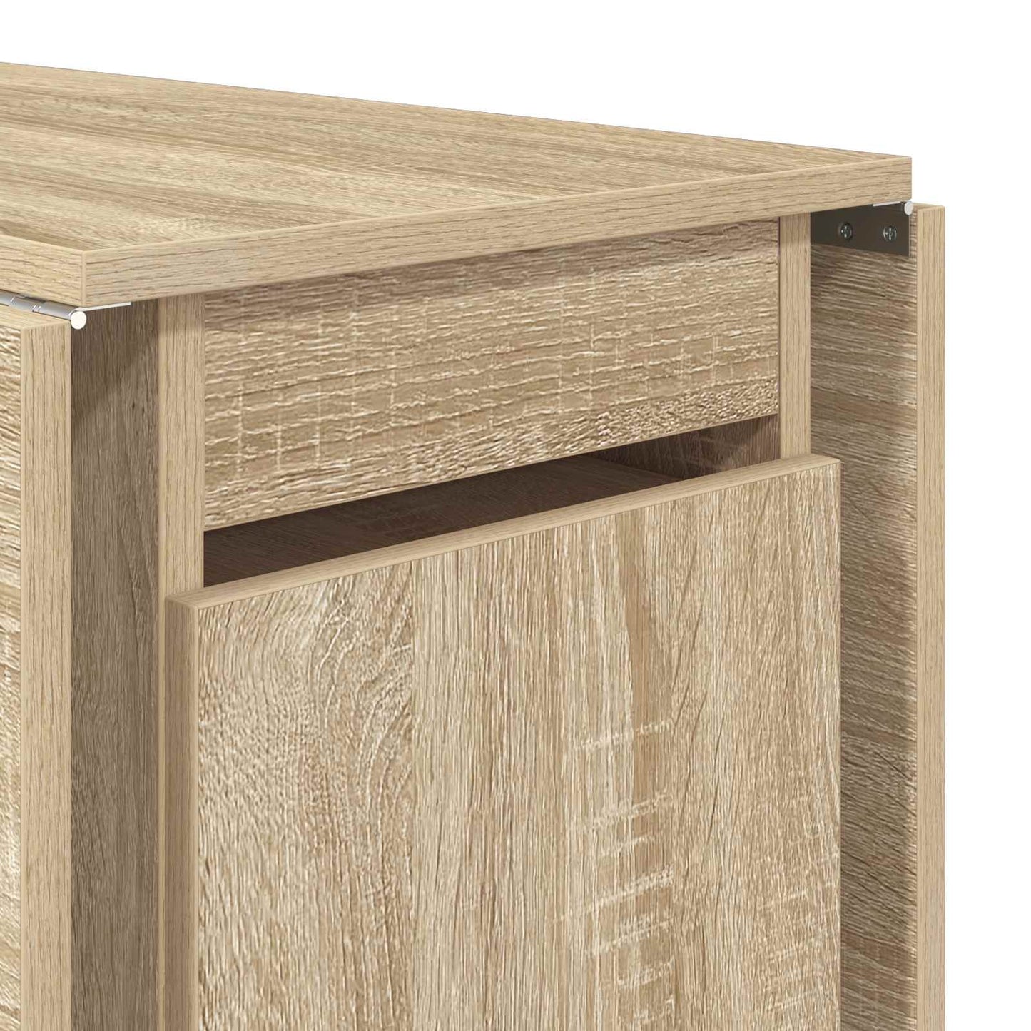 Dinning Table 2 pcs 140 x 80 x 77 cm Engineered Wood Sonoma Oak