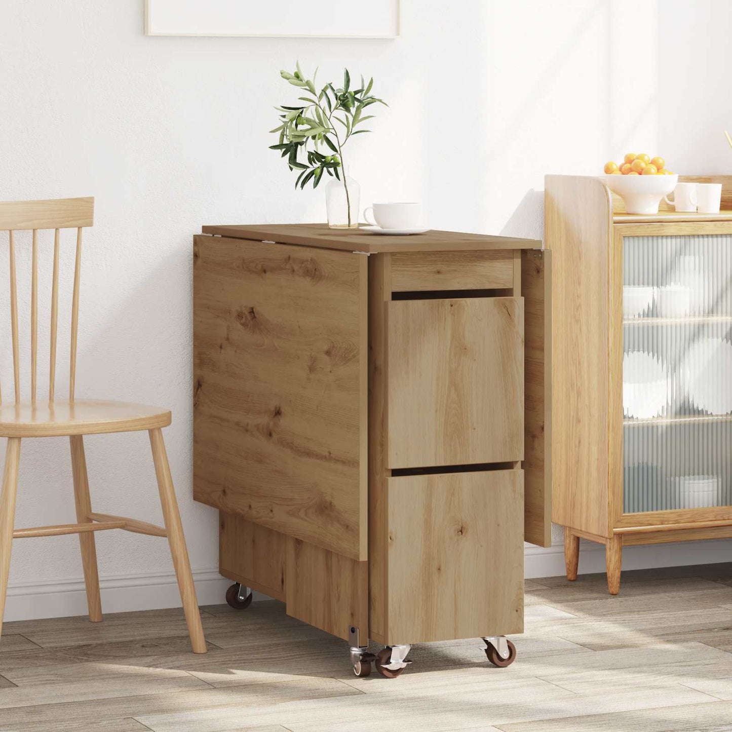 Dinning Table 2 pcs 140 x 80 x 77 cm Engineered Wood