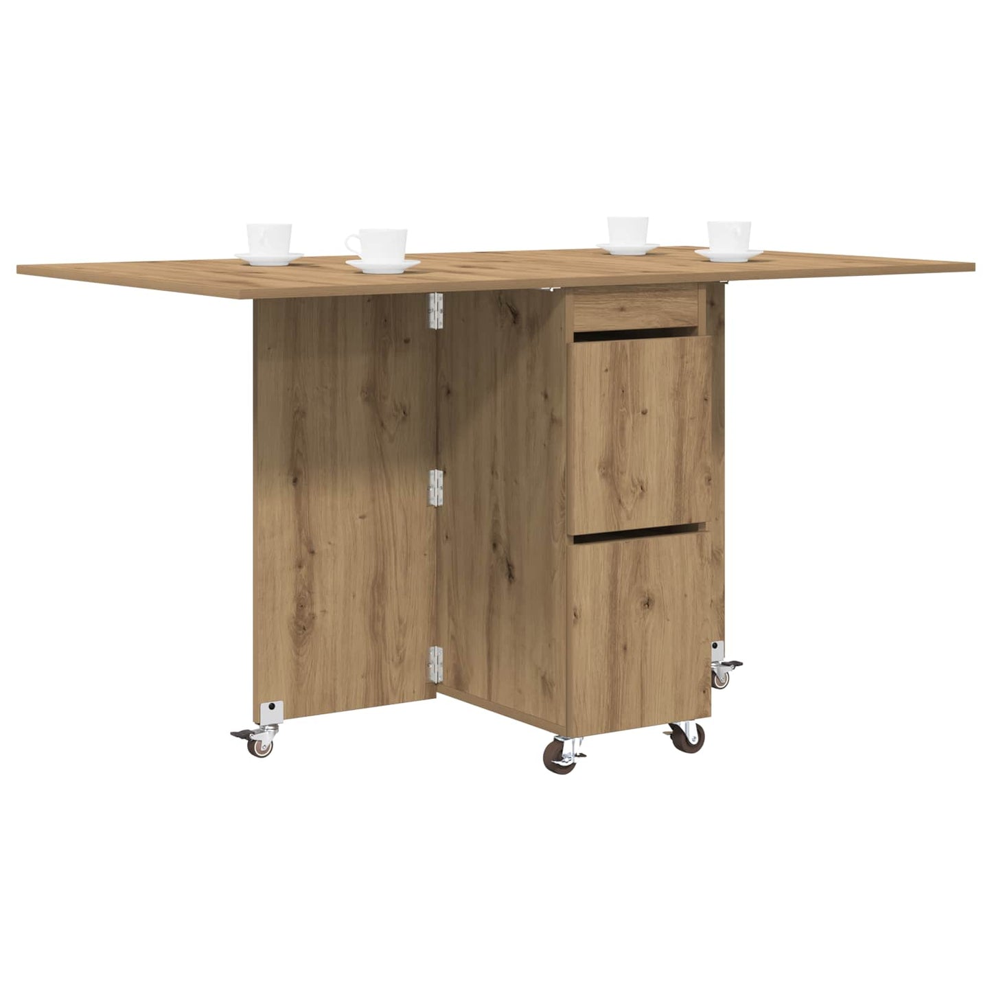 Dinning Table 2 pcs 140 x 80 x 77 cm Engineered Wood