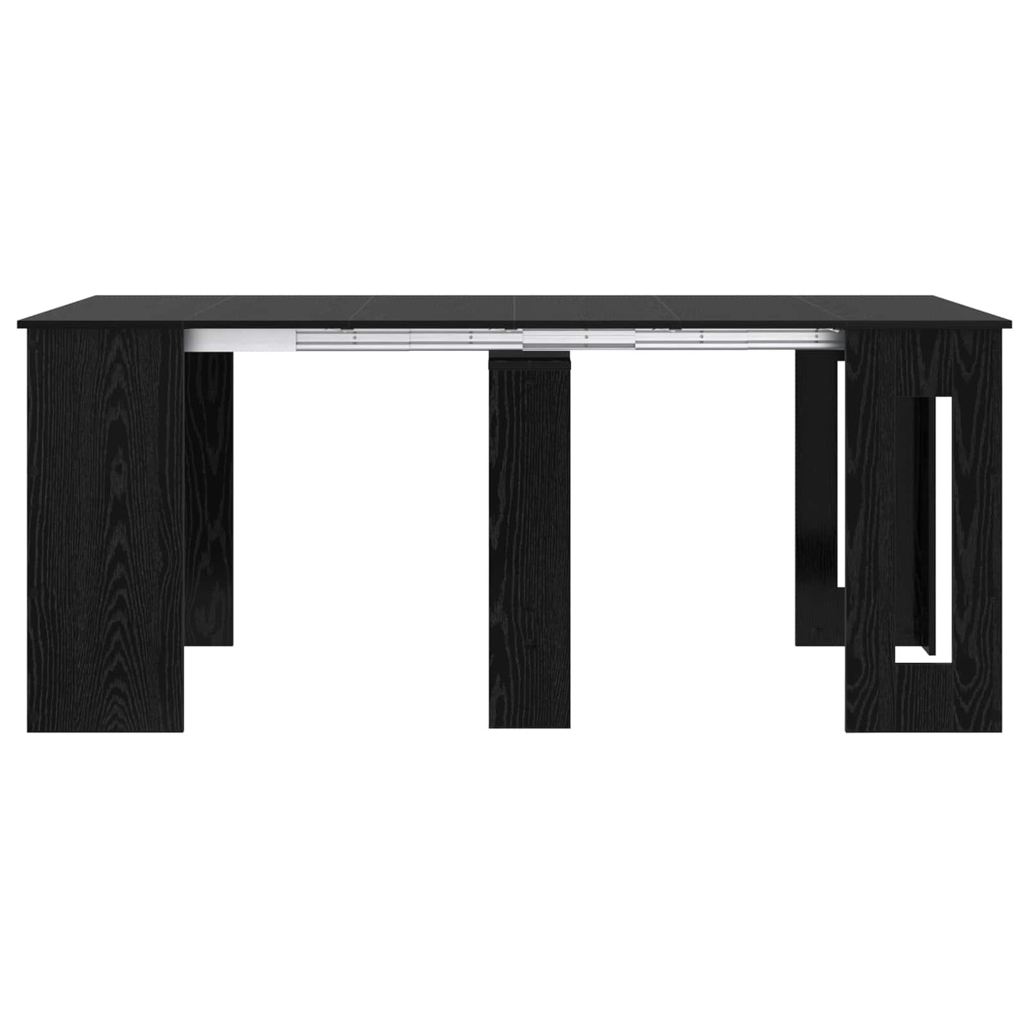 Dinning Table 180 x 85 x 75 cm Engineered Wood Black Oak